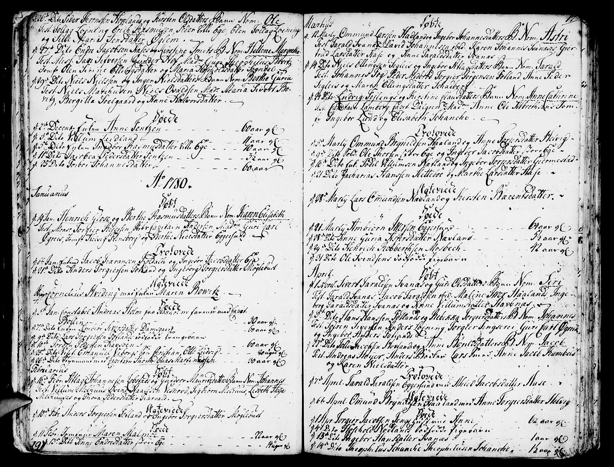 Eigersund sokneprestkontor, SAST/A-101807/S08/L0004: Parish register (official) no. A 4 /1, 1776-1789, p. 17