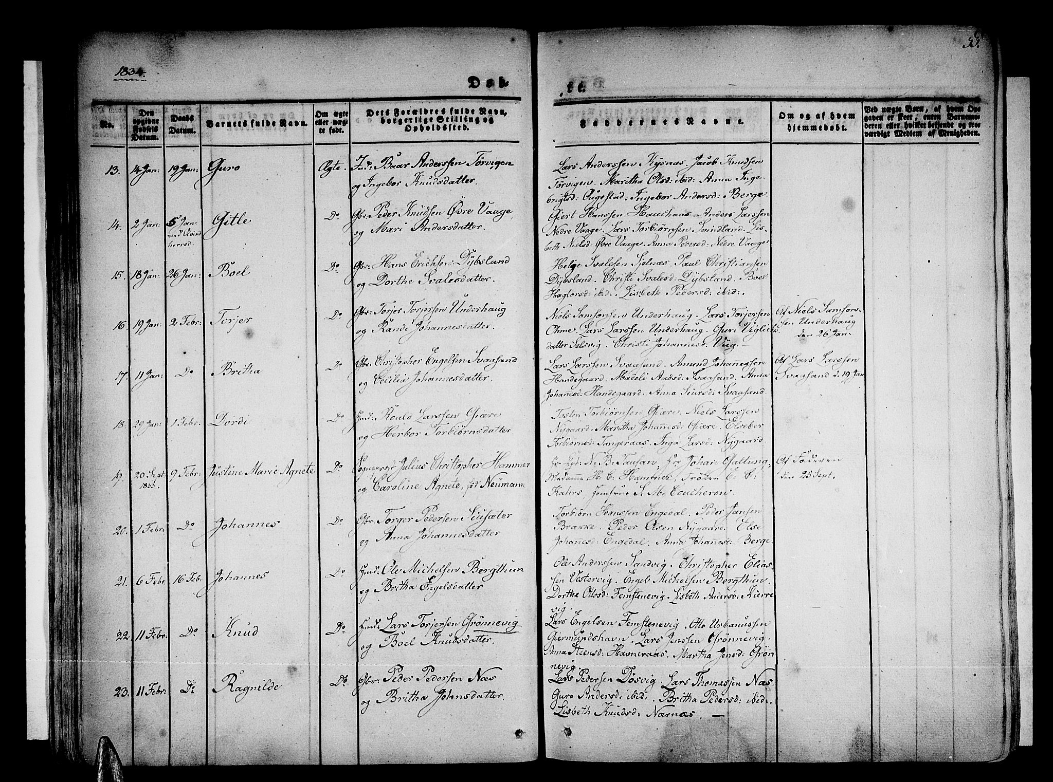 Strandebarm sokneprestembete, SAB/A-78401/H/Haa: Parish register (official) no. A 6, 1826-1843, p. 55