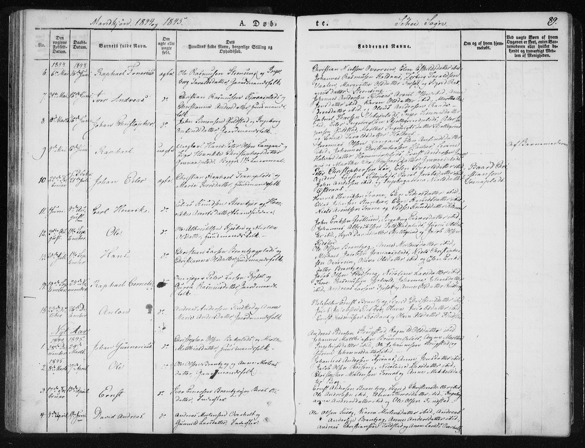 Ministerialprotokoller, klokkerbøker og fødselsregistre - Nord-Trøndelag, SAT/A-1458/735/L0339: Parish register (official) no. 735A06 /2, 1836-1848, p. 89