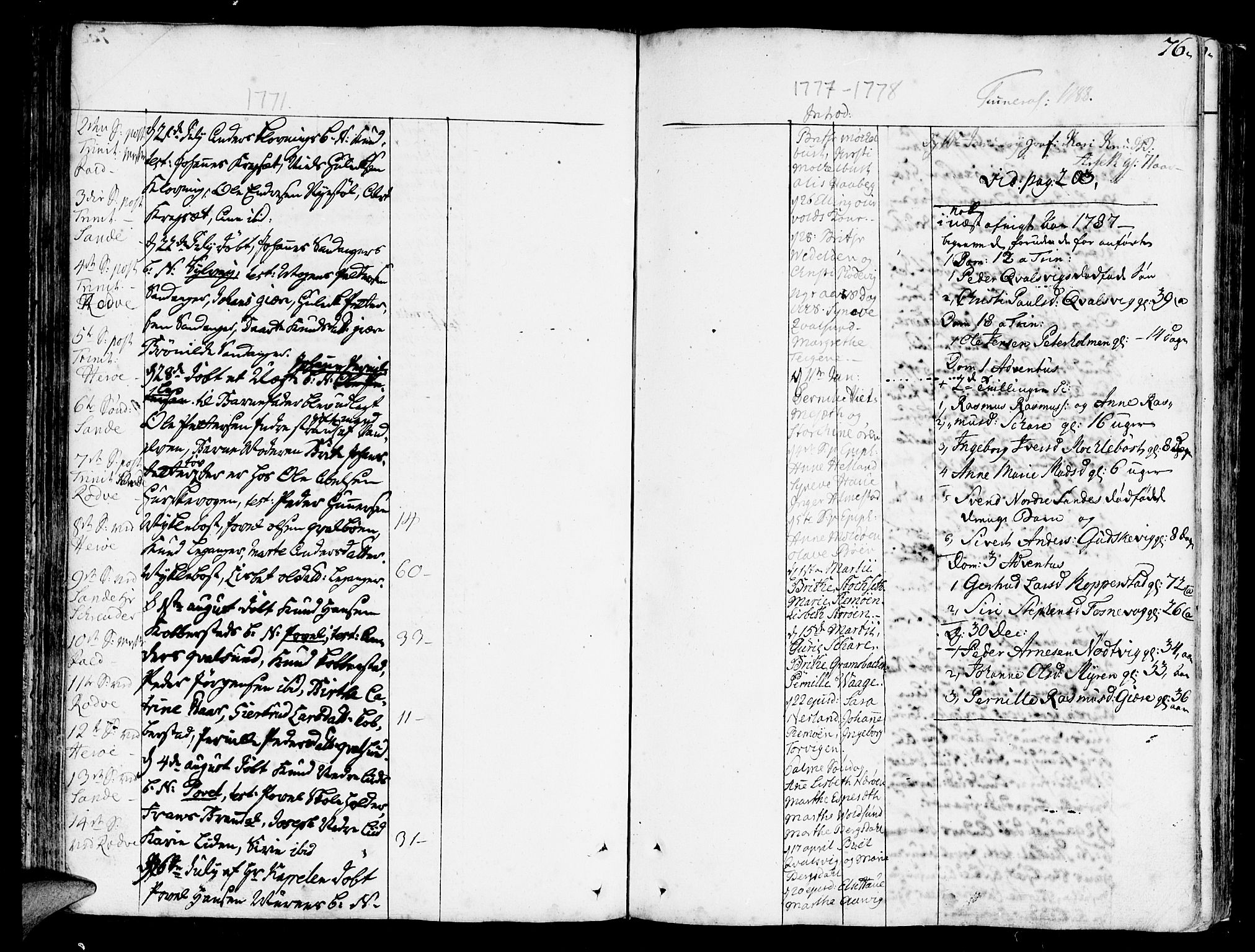 Ministerialprotokoller, klokkerbøker og fødselsregistre - Møre og Romsdal, SAT/A-1454/507/L0067: Parish register (official) no. 507A02, 1767-1788, p. 76