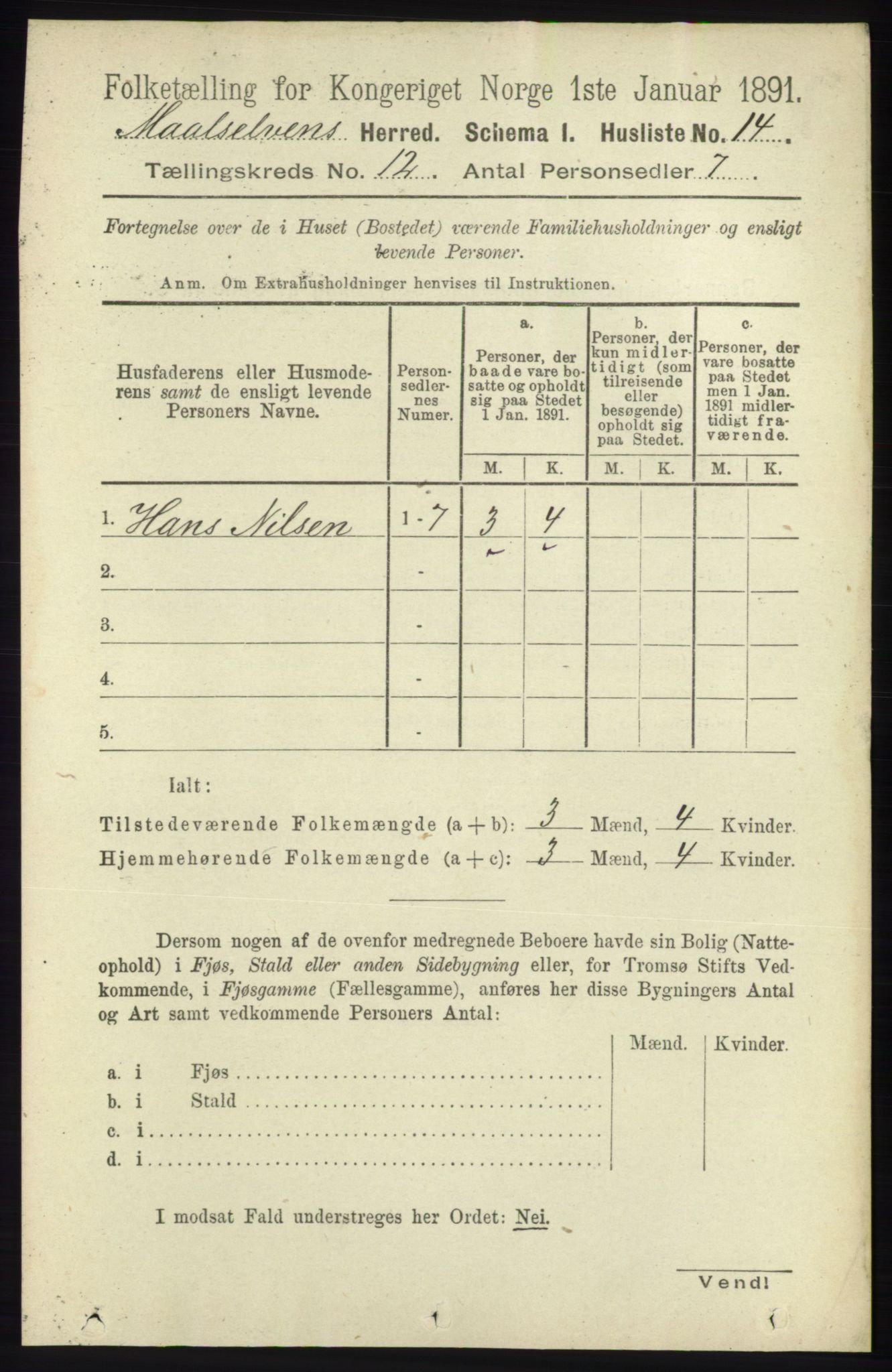 RA, 1891 census for 1924 Målselv, 1891, p. 3774