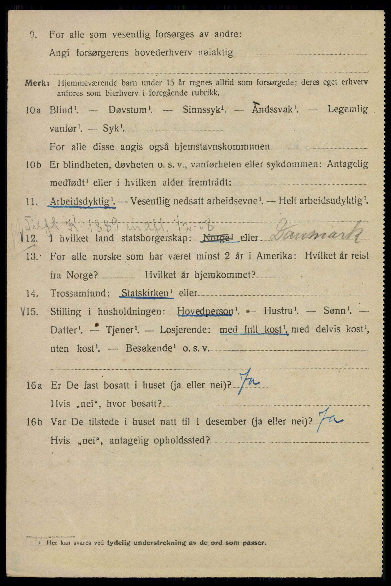 SAO, 1920 census for Kristiania, 1920, p. 285288