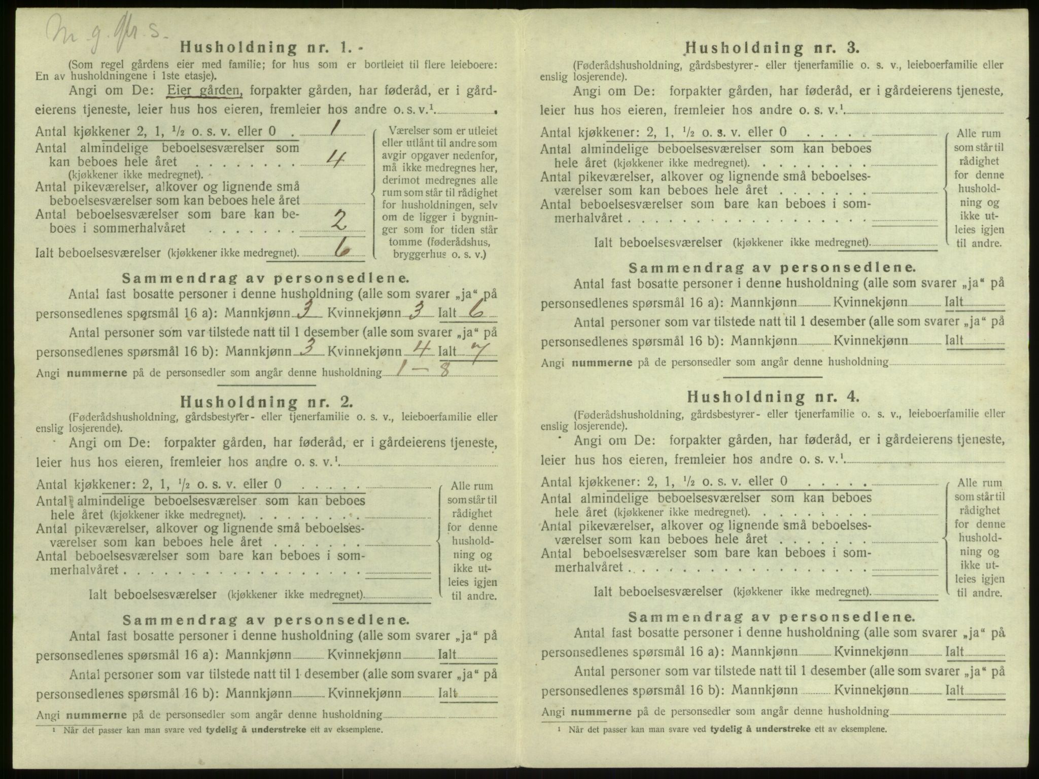 SAB, 1920 census for Manger, 1920, p. 1370