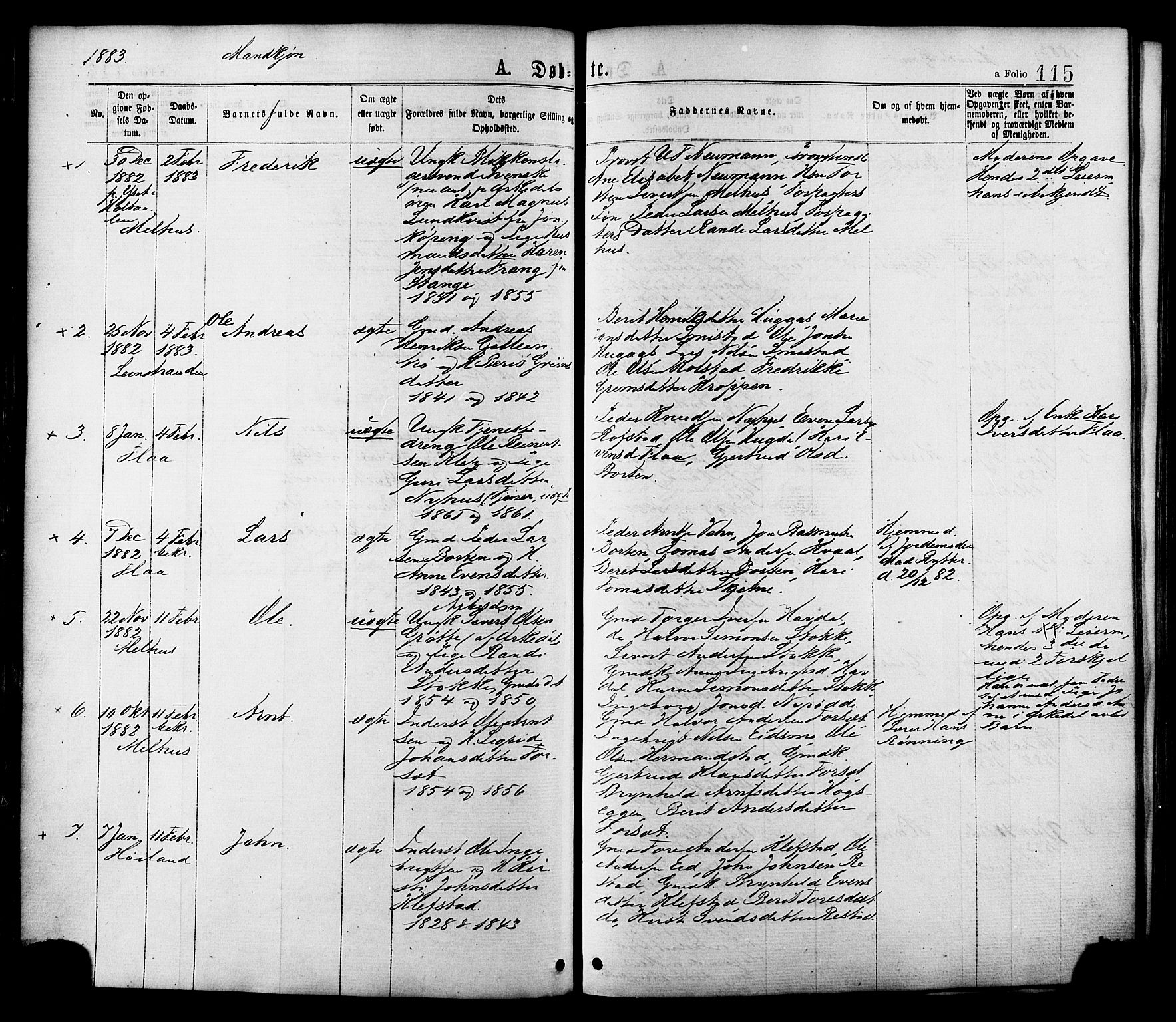 Ministerialprotokoller, klokkerbøker og fødselsregistre - Sør-Trøndelag, SAT/A-1456/691/L1079: Parish register (official) no. 691A11, 1873-1886, p. 115