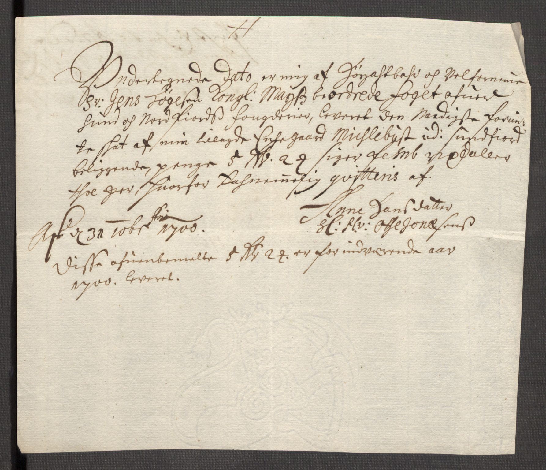 Rentekammeret inntil 1814, Reviderte regnskaper, Fogderegnskap, AV/RA-EA-4092/R53/L3425: Fogderegnskap Sunn- og Nordfjord, 1700-1701, p. 208