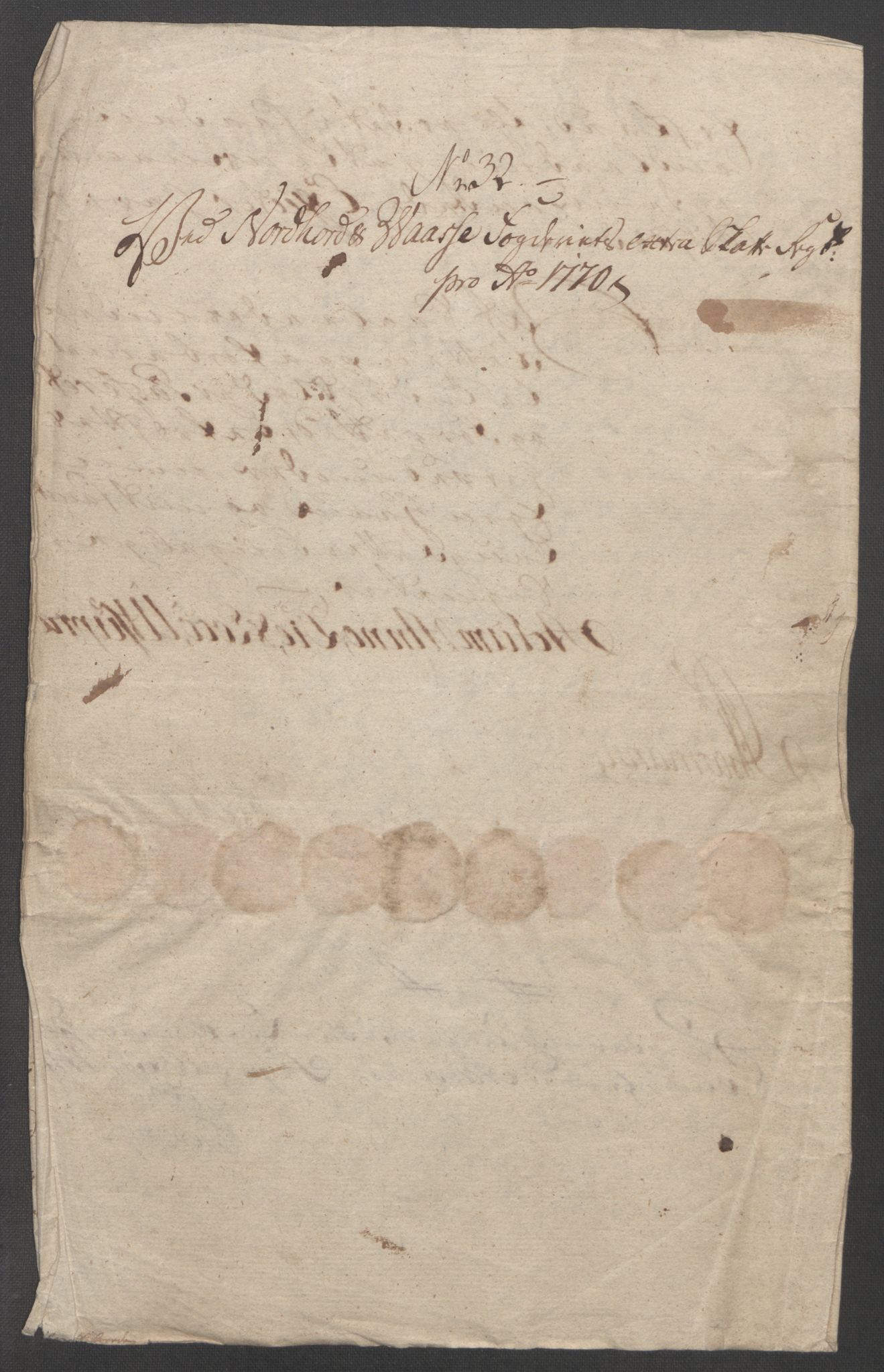 Rentekammeret inntil 1814, Reviderte regnskaper, Fogderegnskap, AV/RA-EA-4092/R51/L3303: Ekstraskatten Nordhordland og Voss, 1762-1772, p. 581