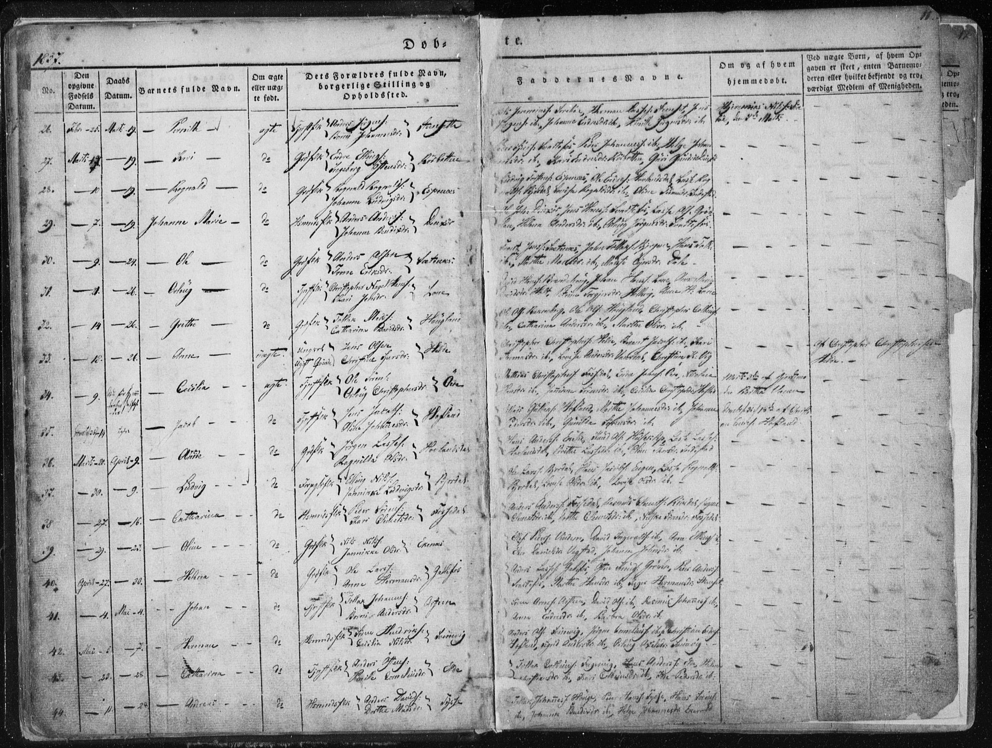 Fjaler sokneprestembete, SAB/A-79801/H/Haa/Haaa/L0006: Parish register (official) no. A 6, 1835-1884, p. 11