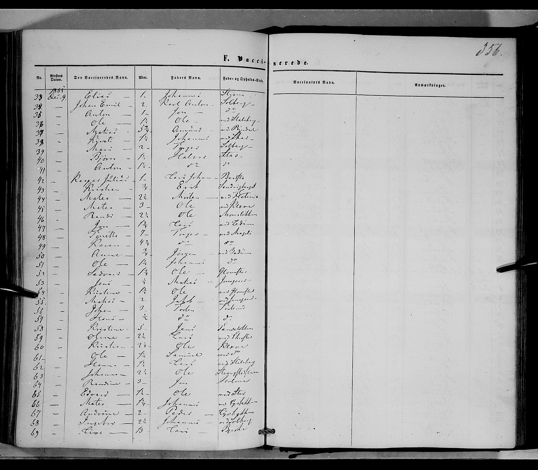 Øyer prestekontor, AV/SAH-PREST-084/H/Ha/Haa/L0006: Parish register (official) no. 6, 1858-1874, p. 356