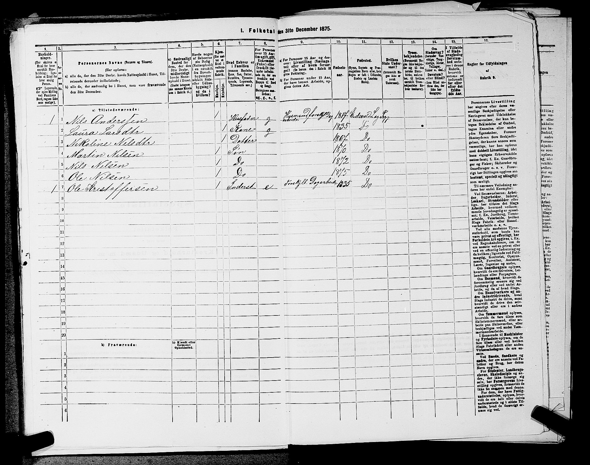 RA, 1875 census for 0237P Eidsvoll, 1875, p. 2048