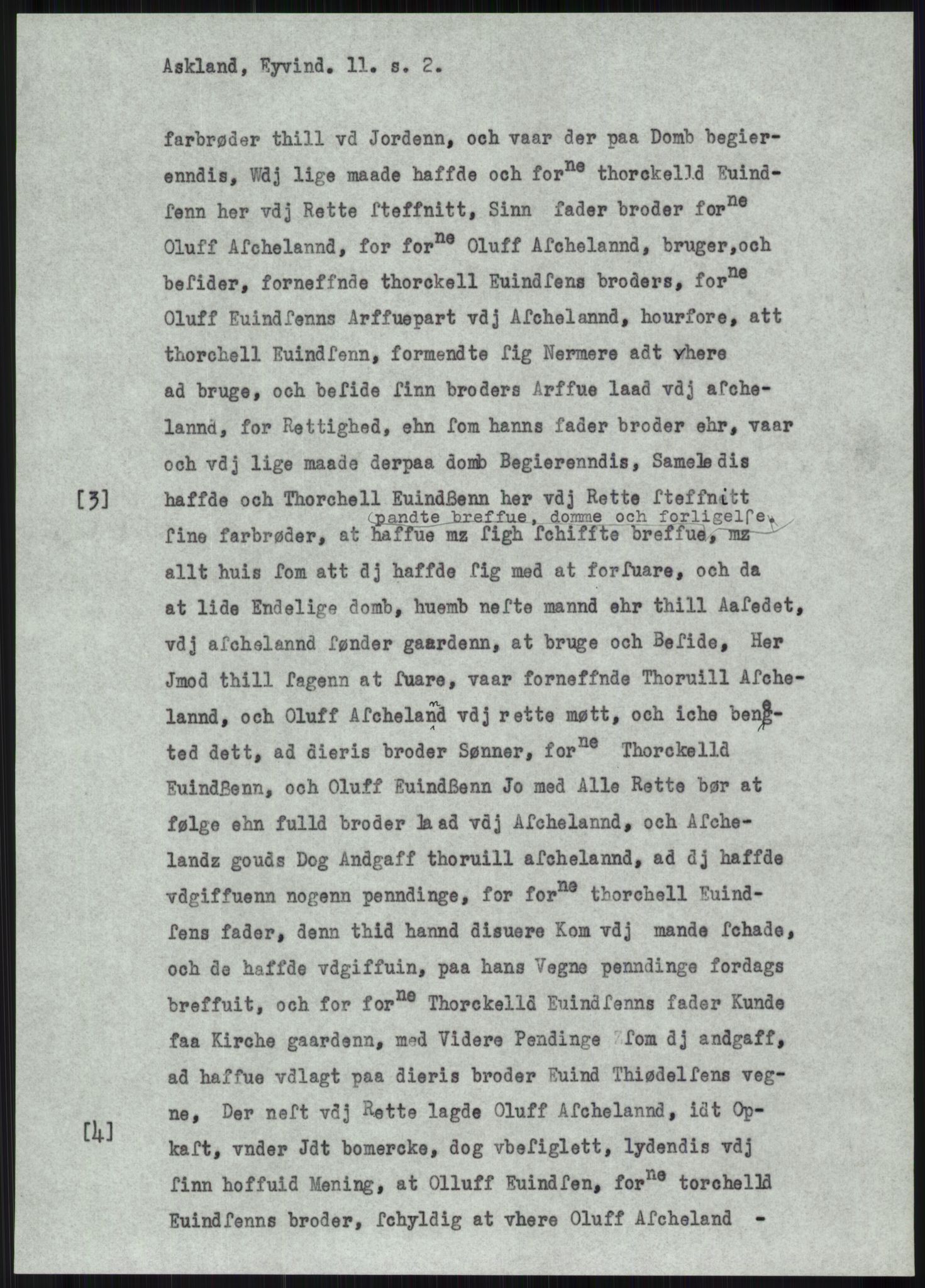 Samlinger til kildeutgivelse, Diplomavskriftsamlingen, AV/RA-EA-4053/H/Ha, p. 256