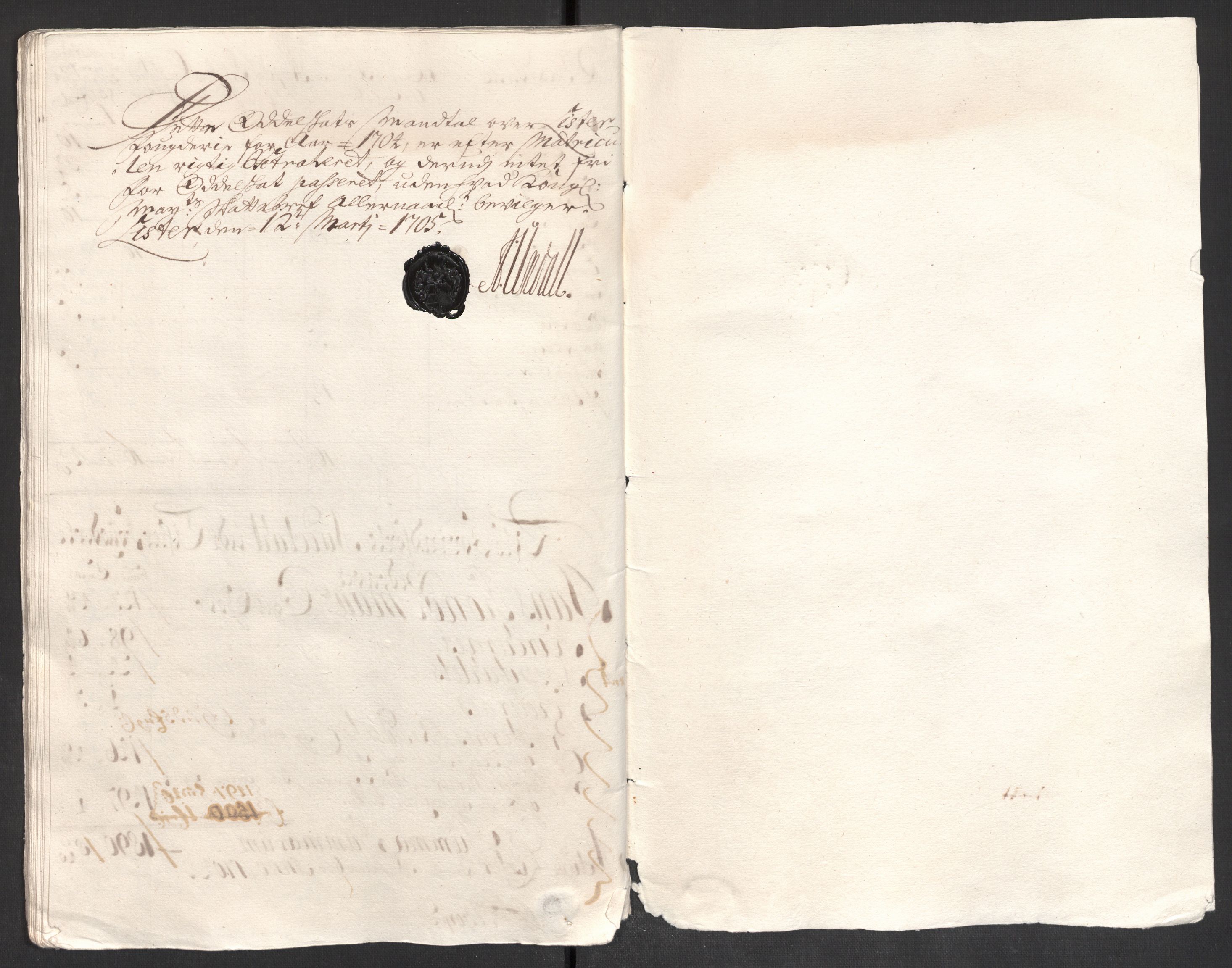 Rentekammeret inntil 1814, Reviderte regnskaper, Fogderegnskap, RA/EA-4092/R43/L2550: Fogderegnskap Lista og Mandal, 1703-1704, p. 408