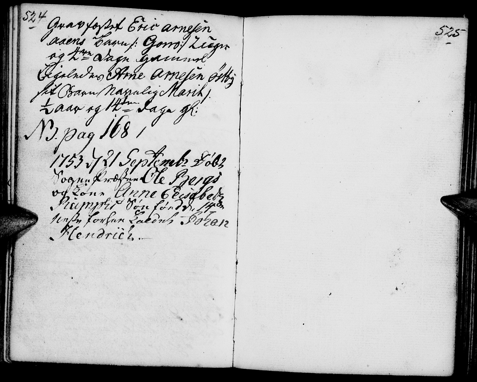 Tynset prestekontor, SAH/PREST-058/H/Ha/Haa/L0002: Parish register (official) no. 2, 1737-1767, p. 524-525