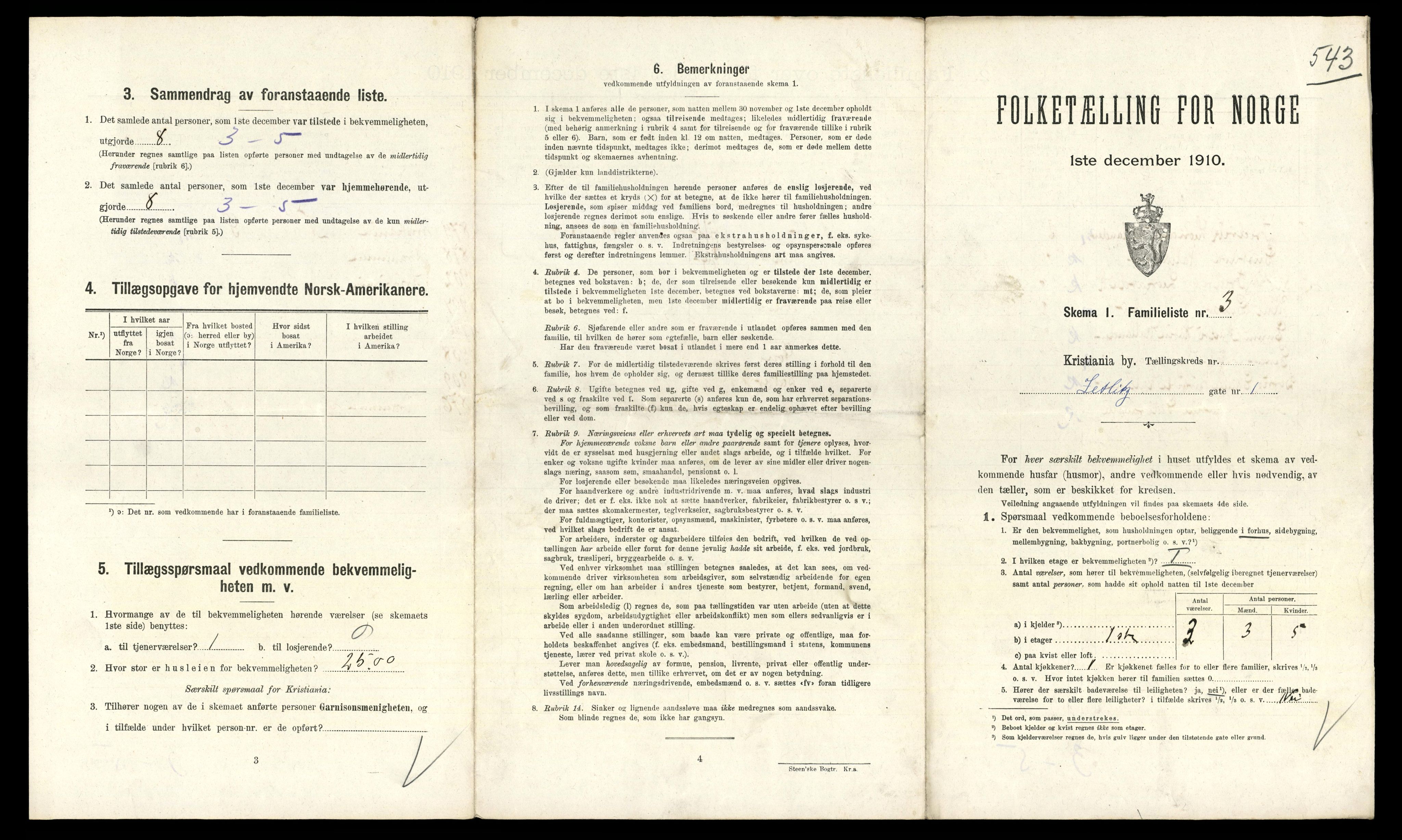 RA, 1910 census for Kristiania, 1910, p. 123625