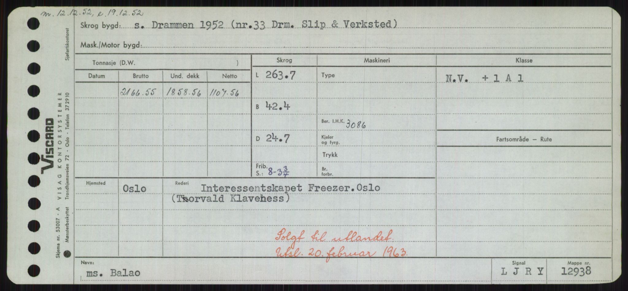 Sjøfartsdirektoratet med forløpere, Skipsmålingen, RA/S-1627/H/Hd/L0003: Fartøy, B-Bev, p. 73