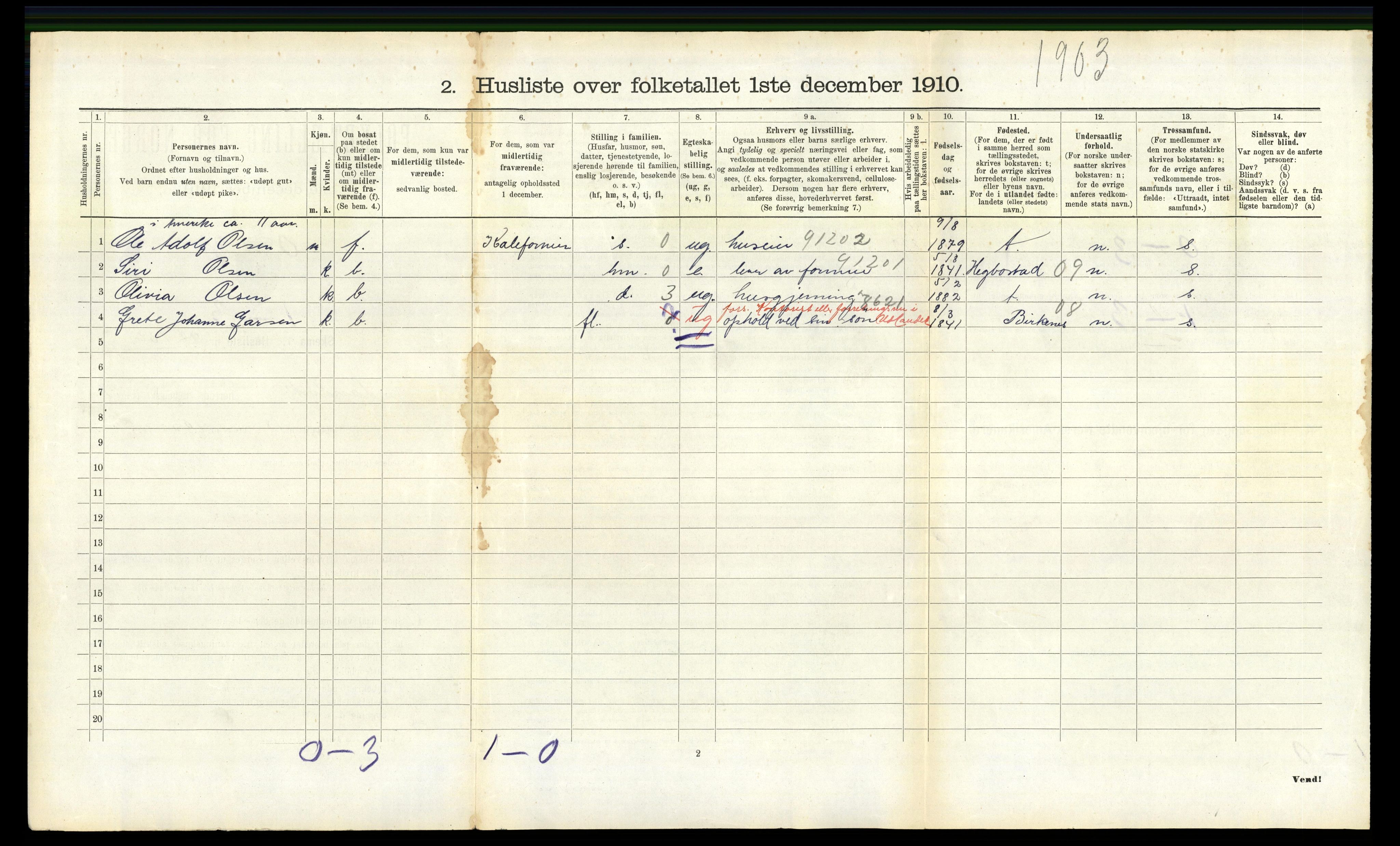 RA, 1910 census for Landvik, 1910, p. 547