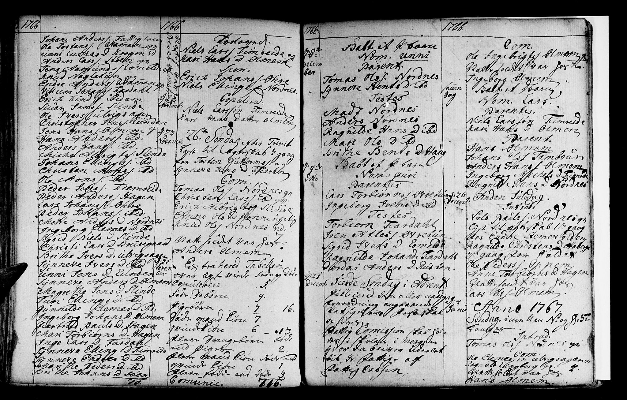 Sogndal sokneprestembete, SAB/A-81301/H/Haa/Haaa/L0004: Parish register (official) no. A 4, 1747-1782