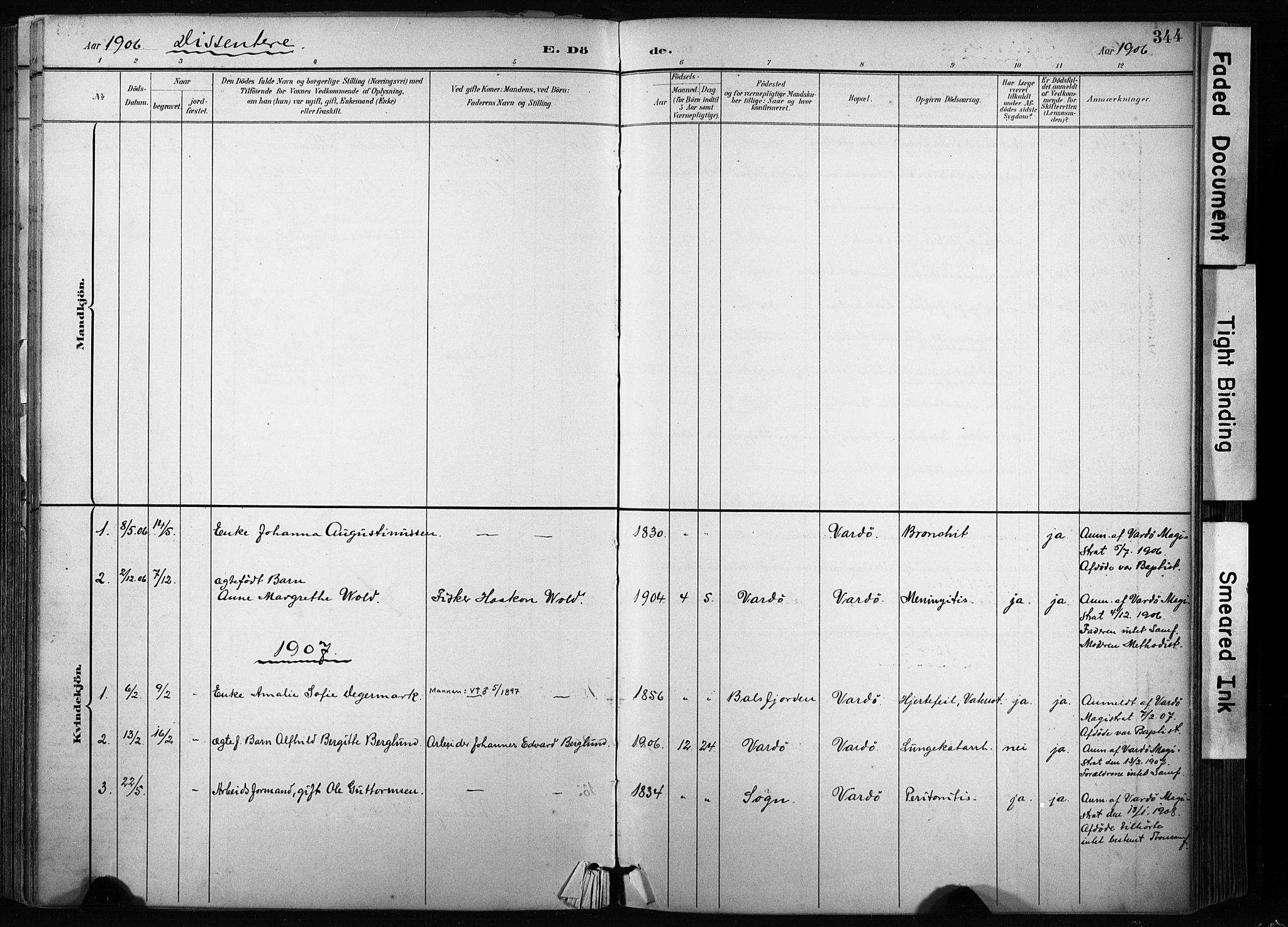 Vardø sokneprestkontor, AV/SATØ-S-1332/H/Ha/L0010kirke: Parish register (official) no. 10, 1895-1907, p. 344