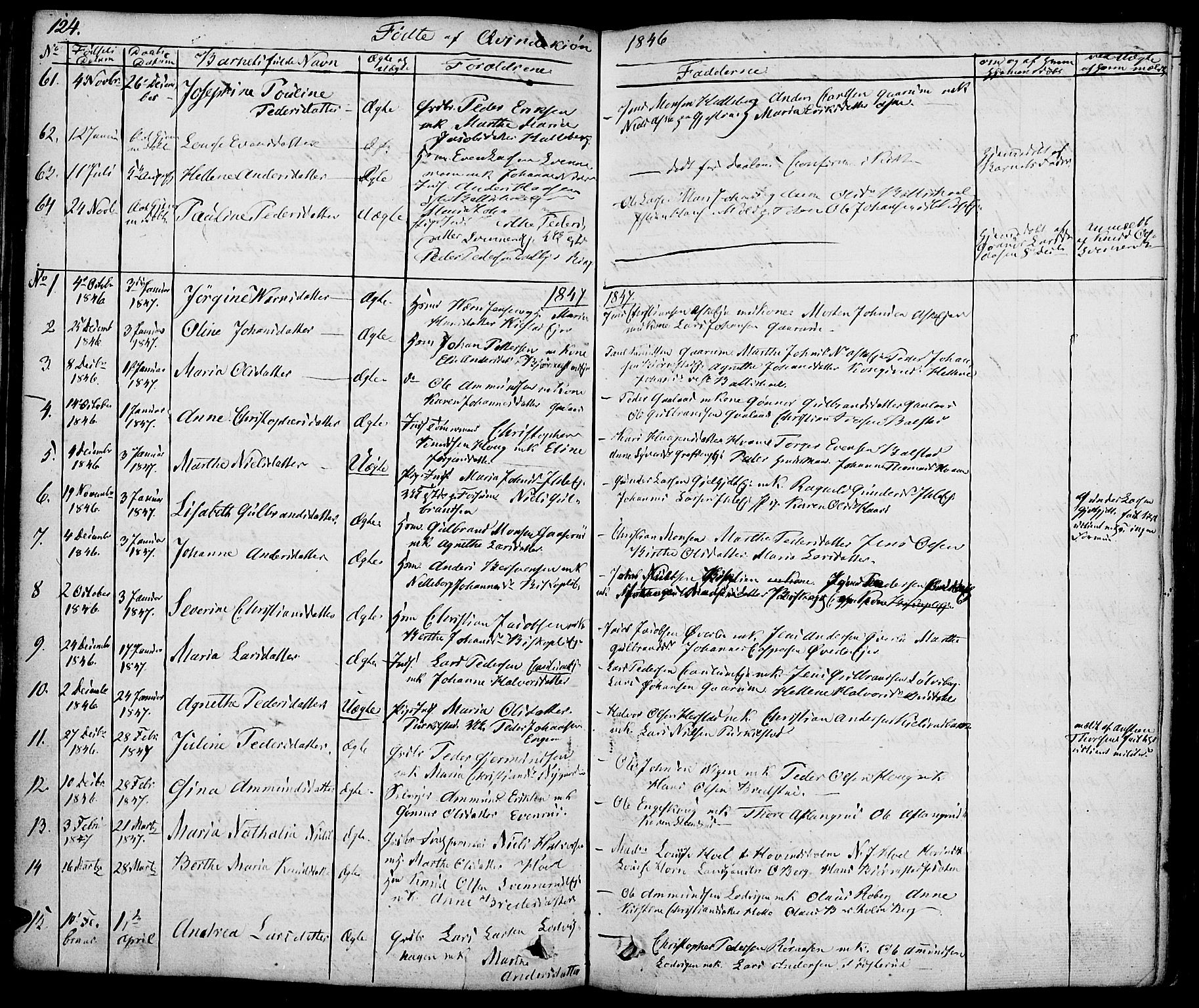 Nes prestekontor, Hedmark, SAH/PREST-020/K/Ka/L0003: Parish register (official) no. 3, 1827-1851, p. 124