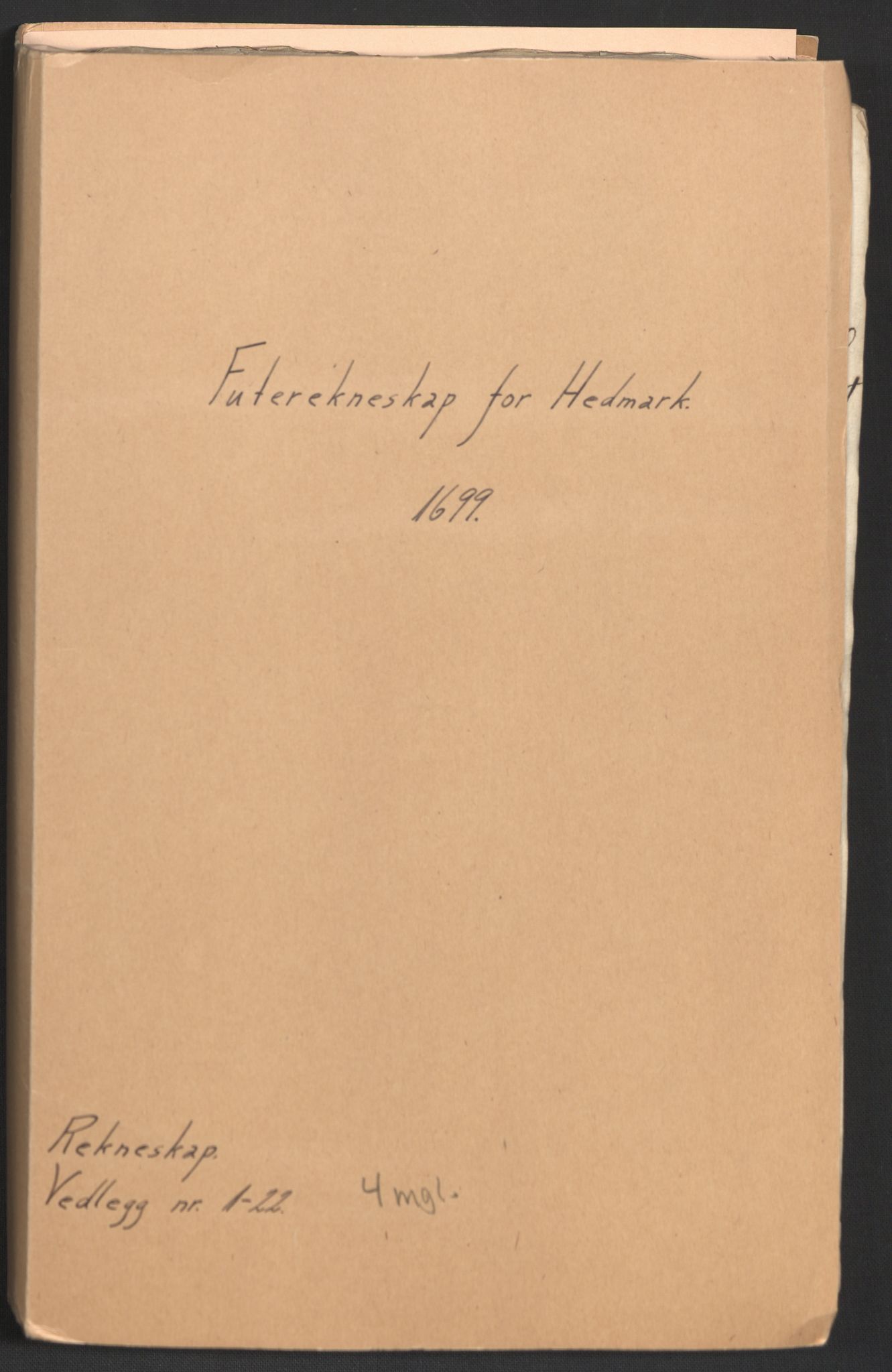 Rentekammeret inntil 1814, Reviderte regnskaper, Fogderegnskap, RA/EA-4092/R16/L1038: Fogderegnskap Hedmark, 1699, p. 2
