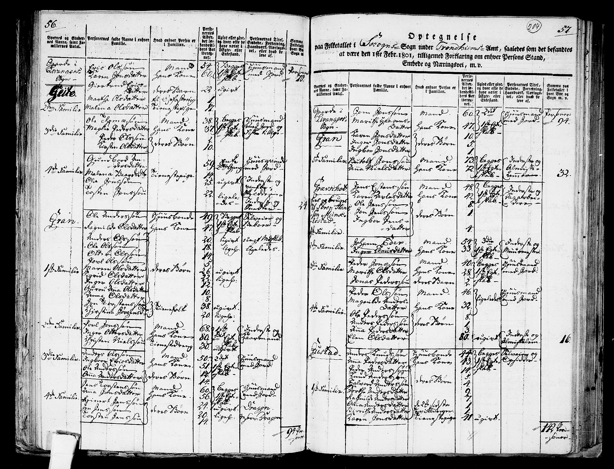 RA, 1801 census for 1719P Skogn, 1801, p. 203b-204a