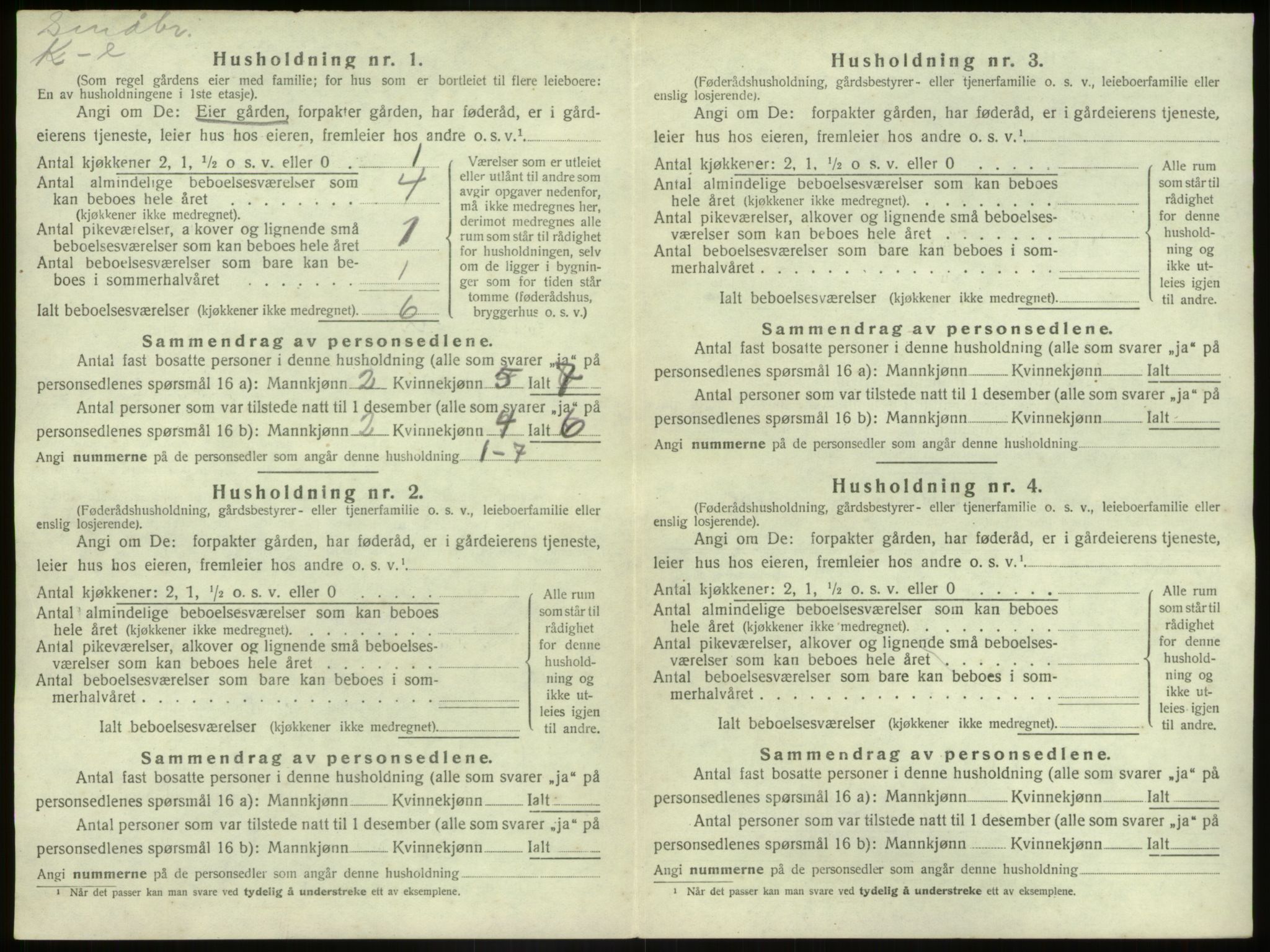 SAB, 1920 census for Bremanger, 1920, p. 64