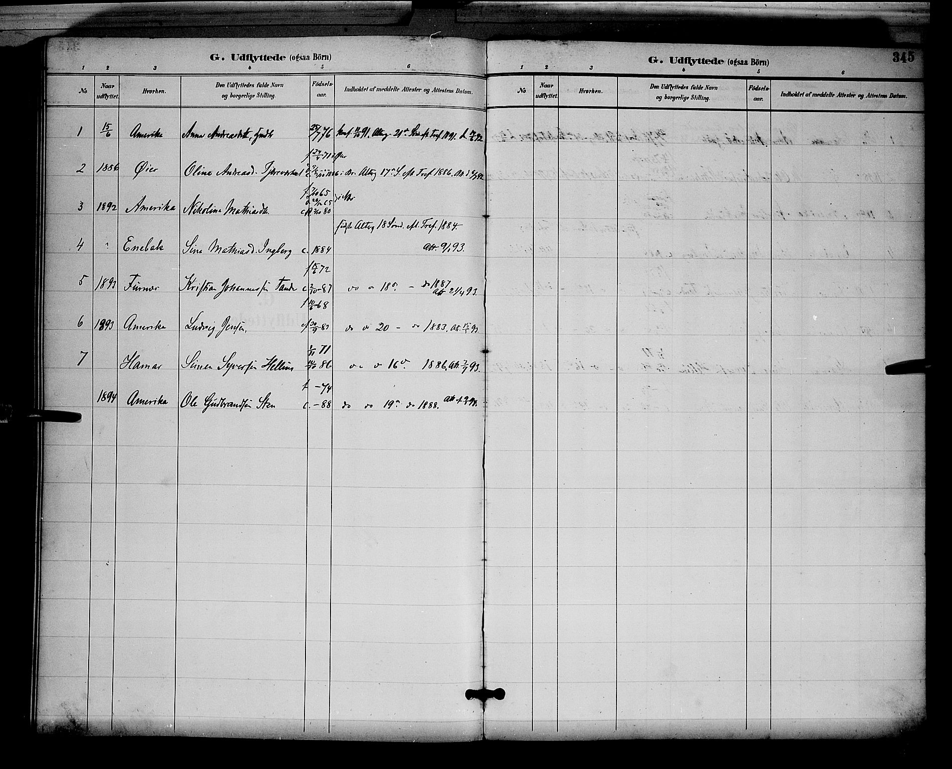 Ringsaker prestekontor, AV/SAH-PREST-014/L/La/L0012: Parish register (copy) no. 12, 1891-1902, p. 345