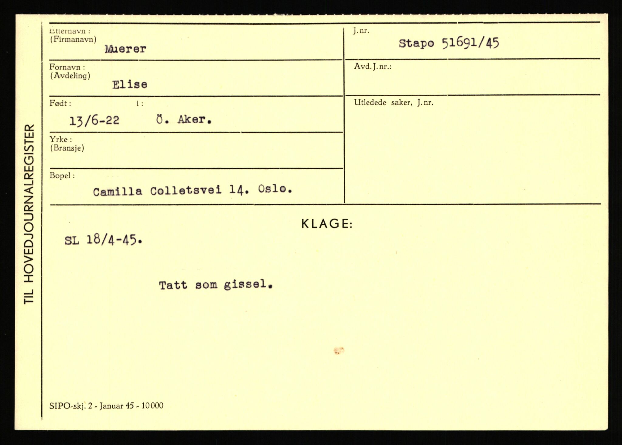 Statspolitiet - Hovedkontoret / Osloavdelingen, AV/RA-S-1329/C/Ca/L0011: Molberg - Nøstvold, 1943-1945, p. 369