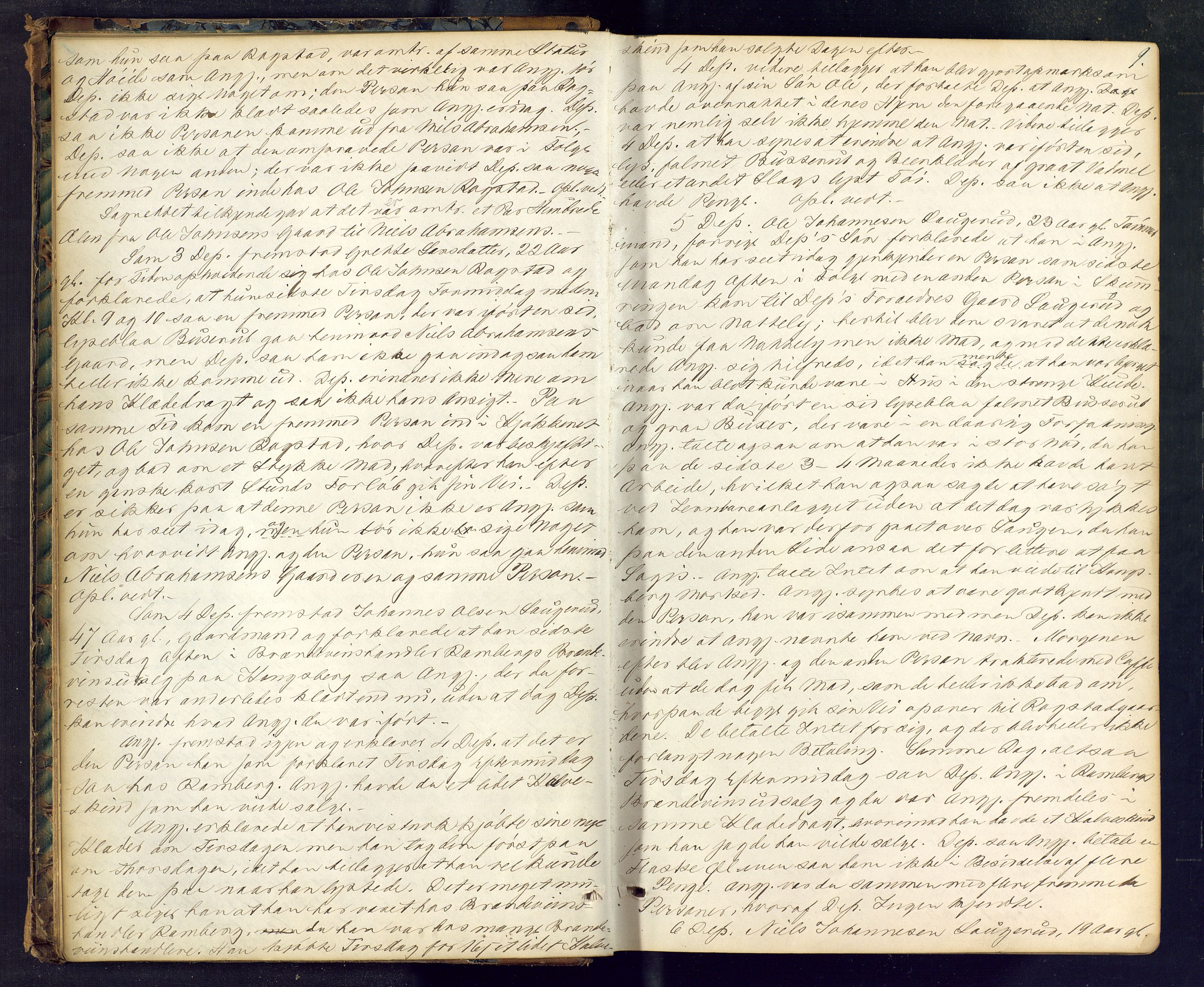 Numedal og Sandsvær sorenskriveri, AV/SAKO-A-128/F/Fc/Fca/L0010: Ekstrarettsprotokoll, 1869-1883, p. 9