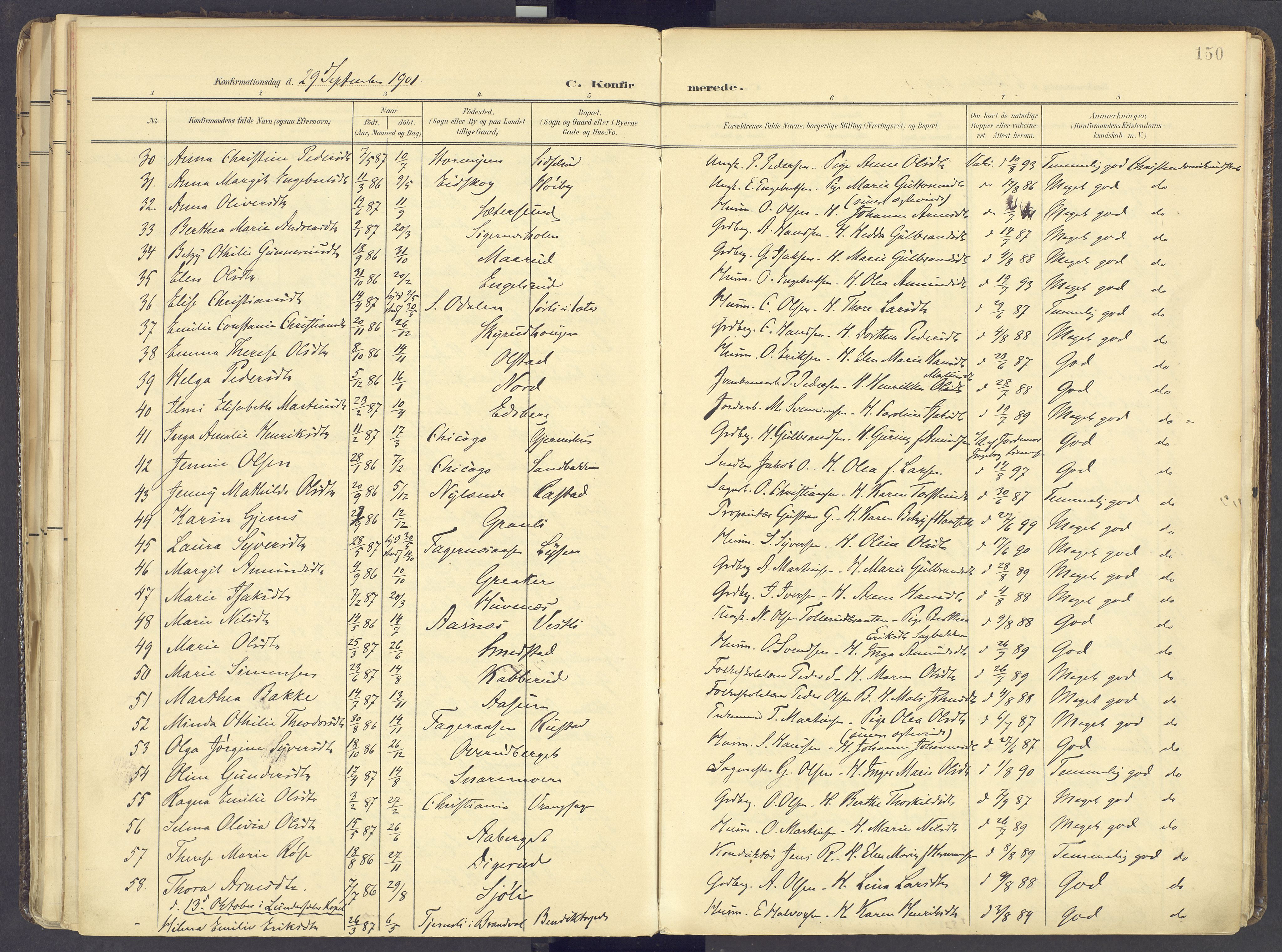 Vinger prestekontor, AV/SAH-PREST-024/H/Ha/Haa/L0017: Parish register (official) no. 17, 1901-1927, p. 150