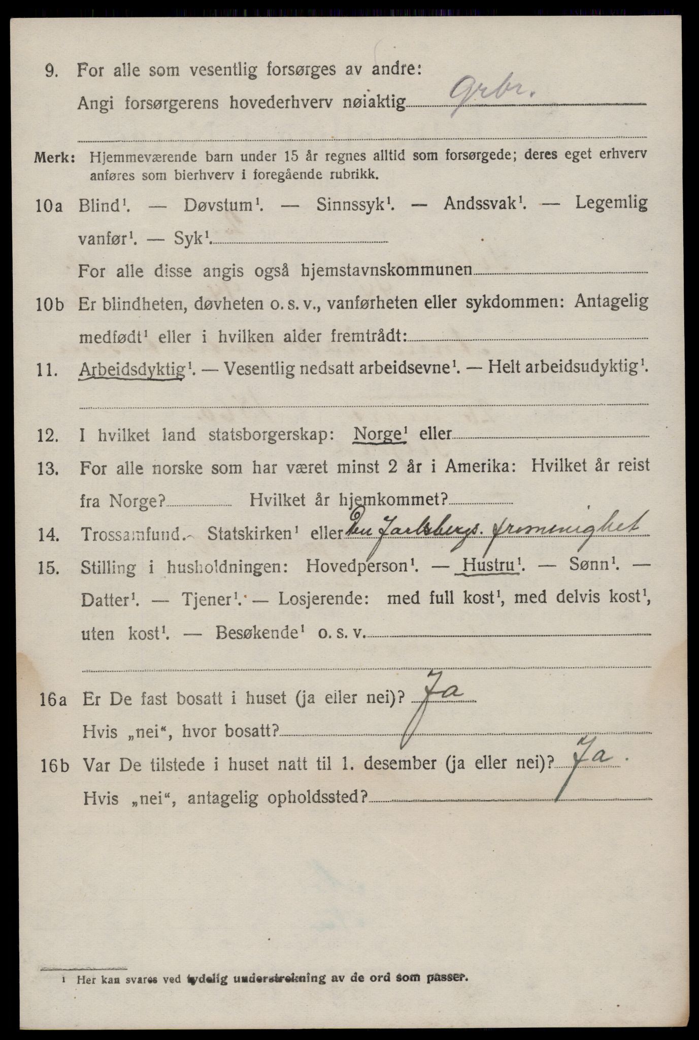 SAKO, 1920 census for Seljord, 1920, p. 5205