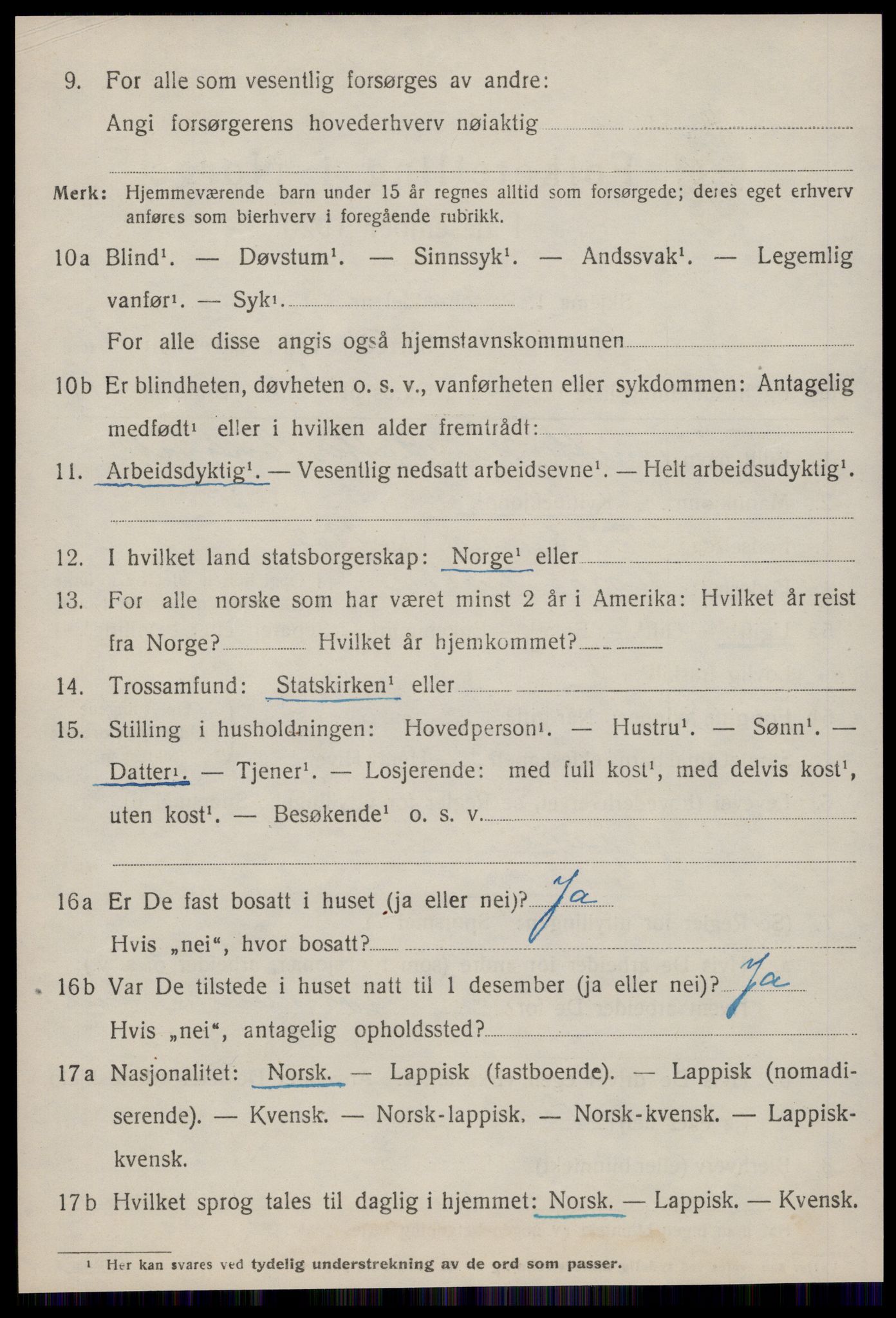 SAT, 1920 census for Røros, 1920, p. 8187