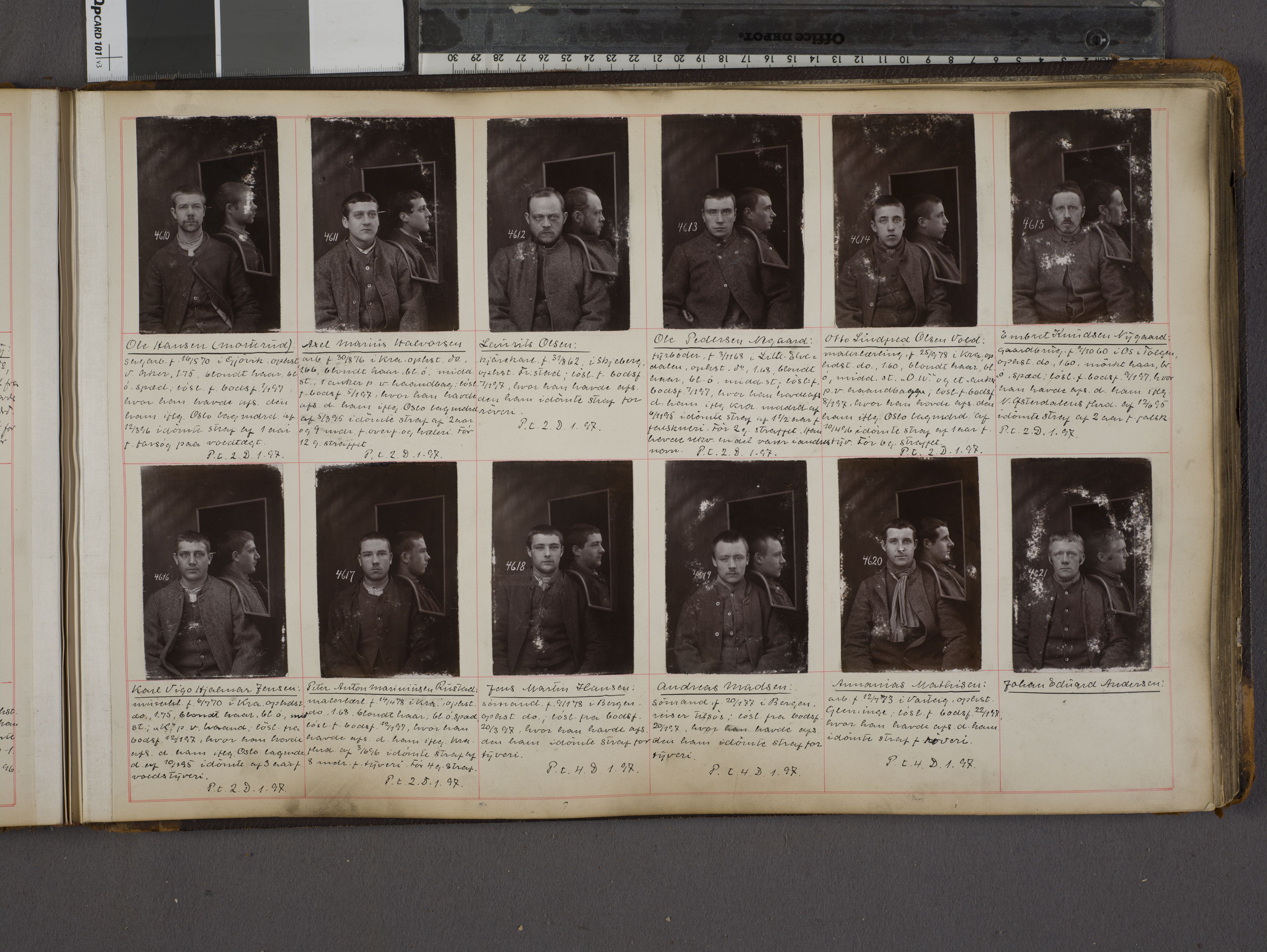 Oslo politikammer, Kriminalavdelingen, AV/SAO-A-11137/U/Ua/L0004: Forbryteralbum, 1895-1897, p. 49