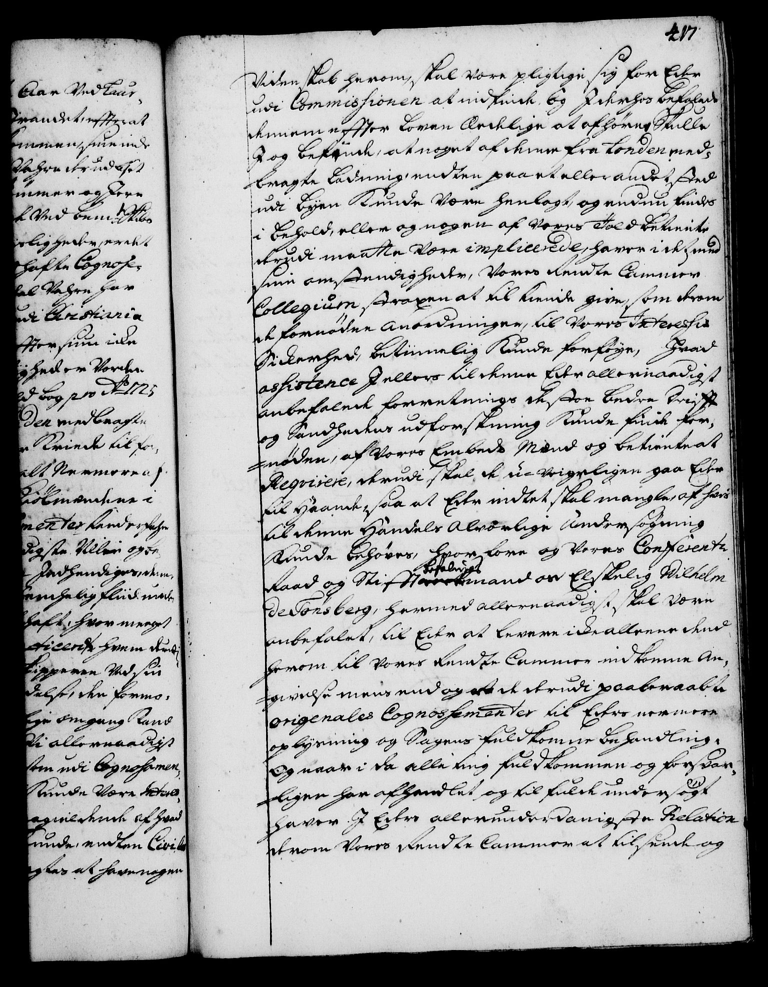 Rentekammeret, Kammerkanselliet, RA/EA-3111/G/Gg/Gga/L0002: Norsk ekspedisjonsprotokoll med register (merket RK 53.2), 1723-1727, p. 417