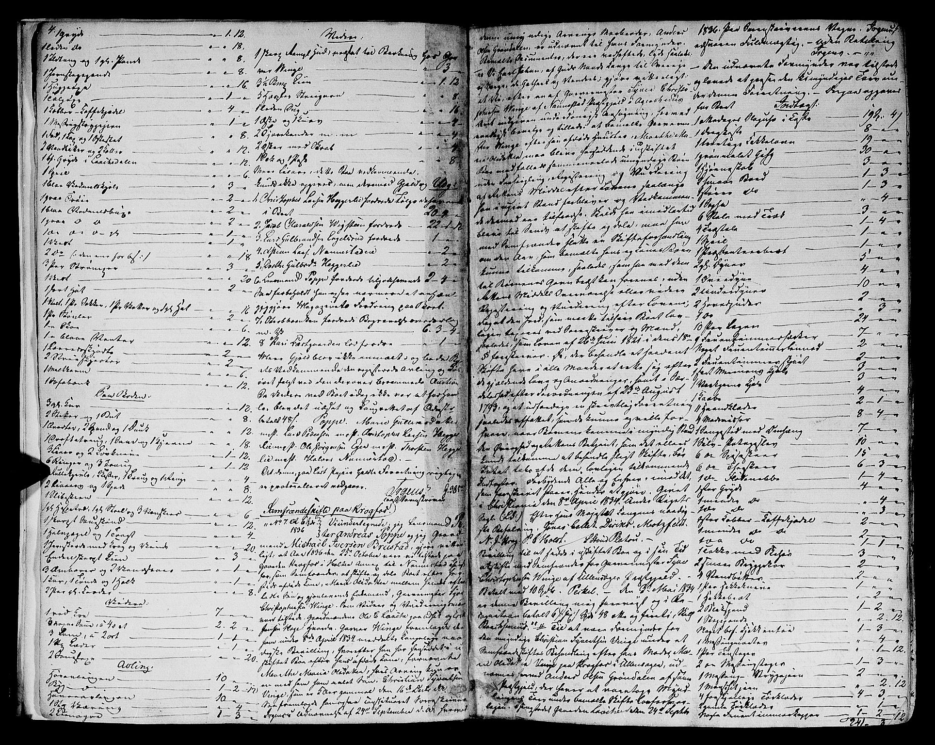 Øvre Romerike sorenskriveri, AV/SAO-A-10649/H/Hb/L0024: Skifteprotokoll nr. 24, 1836-1860, p. 4-5