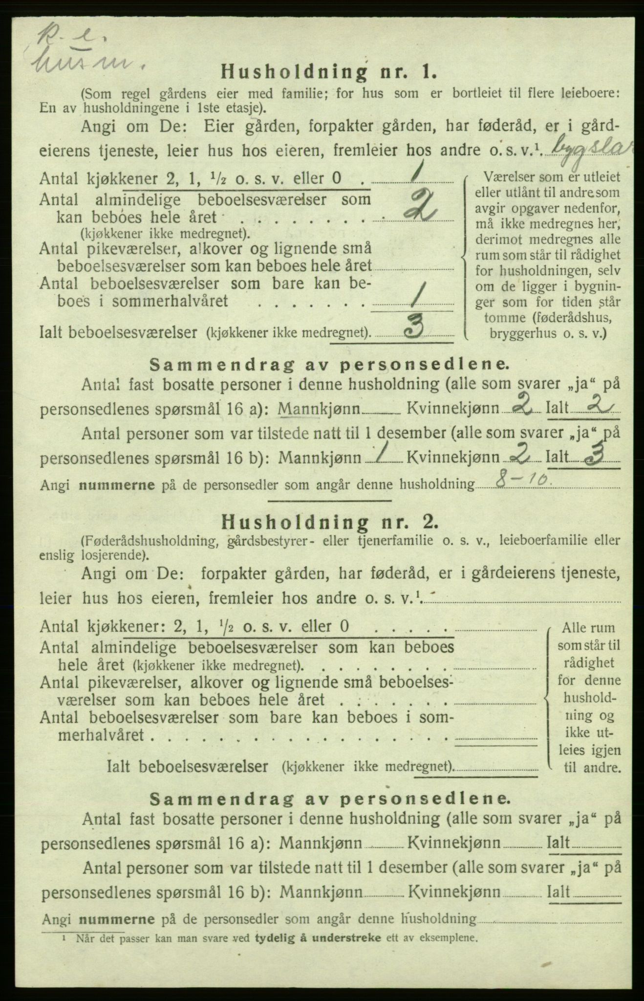 SAB, 1920 census for Kvinnherad, 1920, p. 945