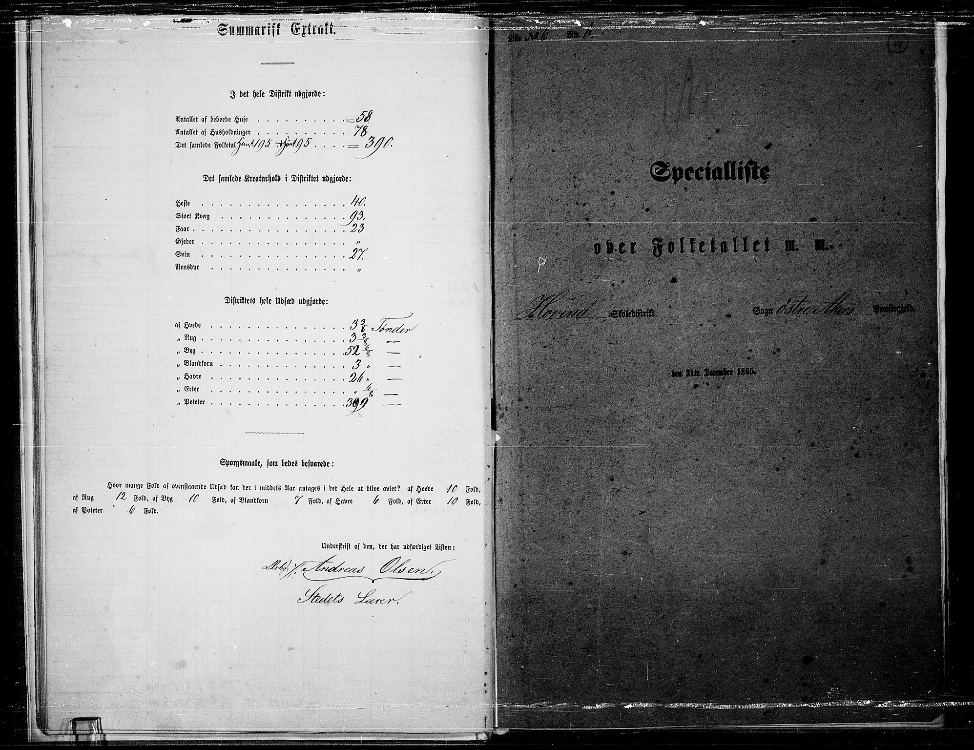 RA, 1865 census for Østre Aker, 1865, p. 238