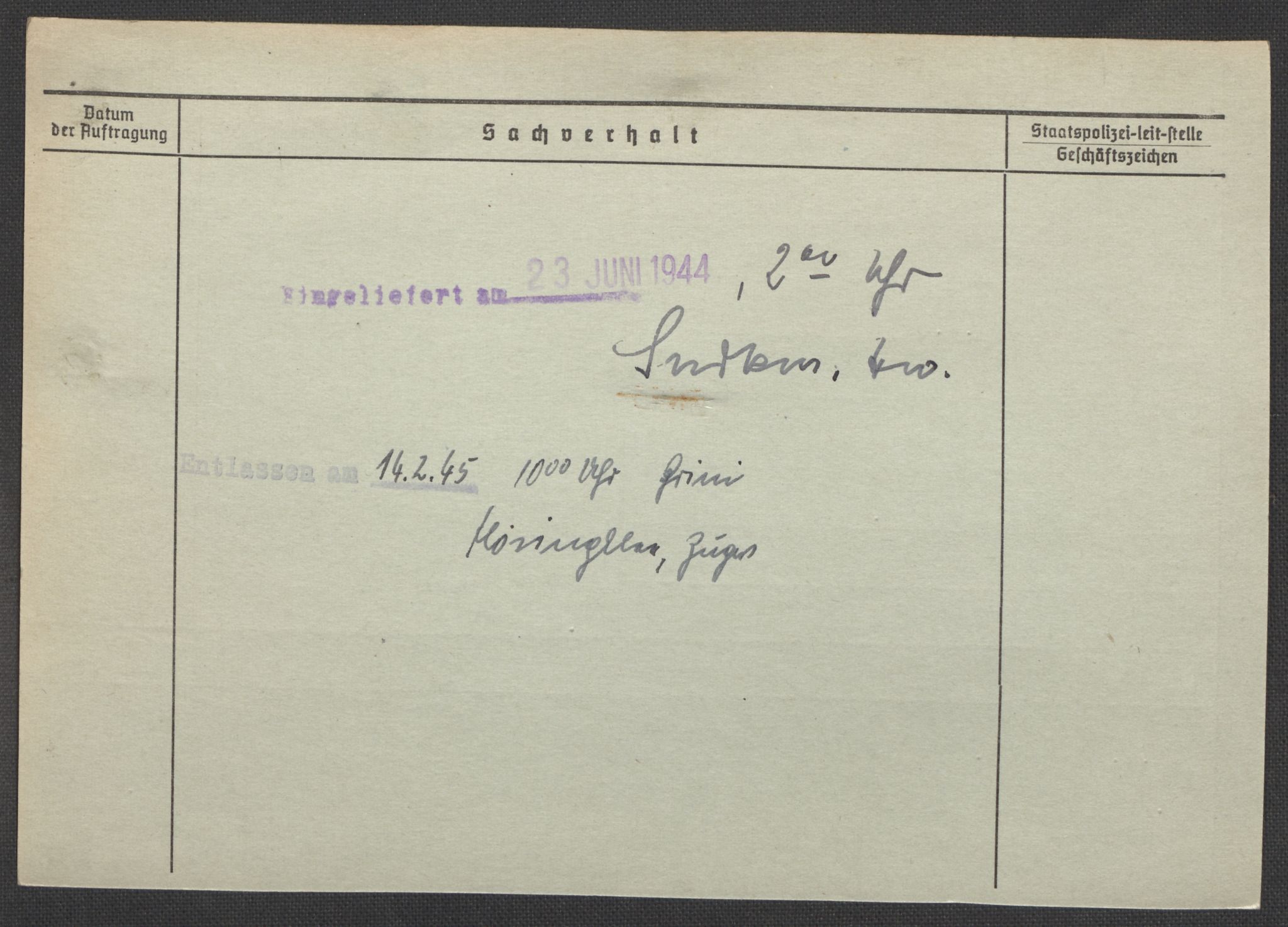 Befehlshaber der Sicherheitspolizei und des SD, AV/RA-RAFA-5969/E/Ea/Eaa/L0003: Register over norske fanger i Møllergata 19: Eng-Hag, 1940-1945, p. 145