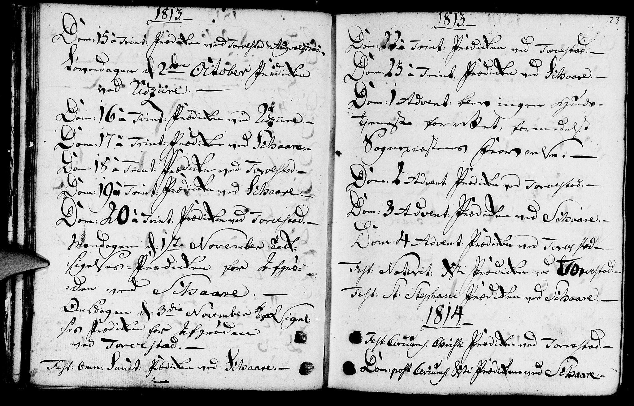 Torvastad sokneprestkontor, AV/SAST-A -101857/H/Ha/Haa/L0002: Parish register (official) no. A 2, 1801-1817, p. 23