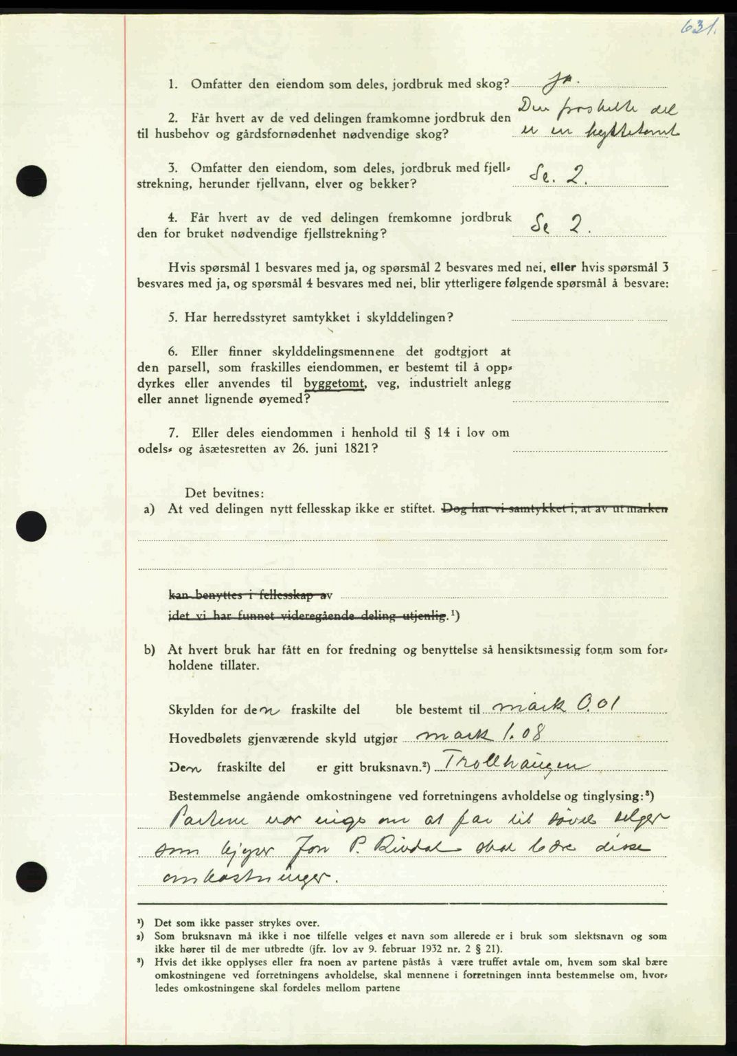 Nordmøre sorenskriveri, AV/SAT-A-4132/1/2/2Ca: Mortgage book no. A112, 1949-1949, Diary no: : 2770/1949