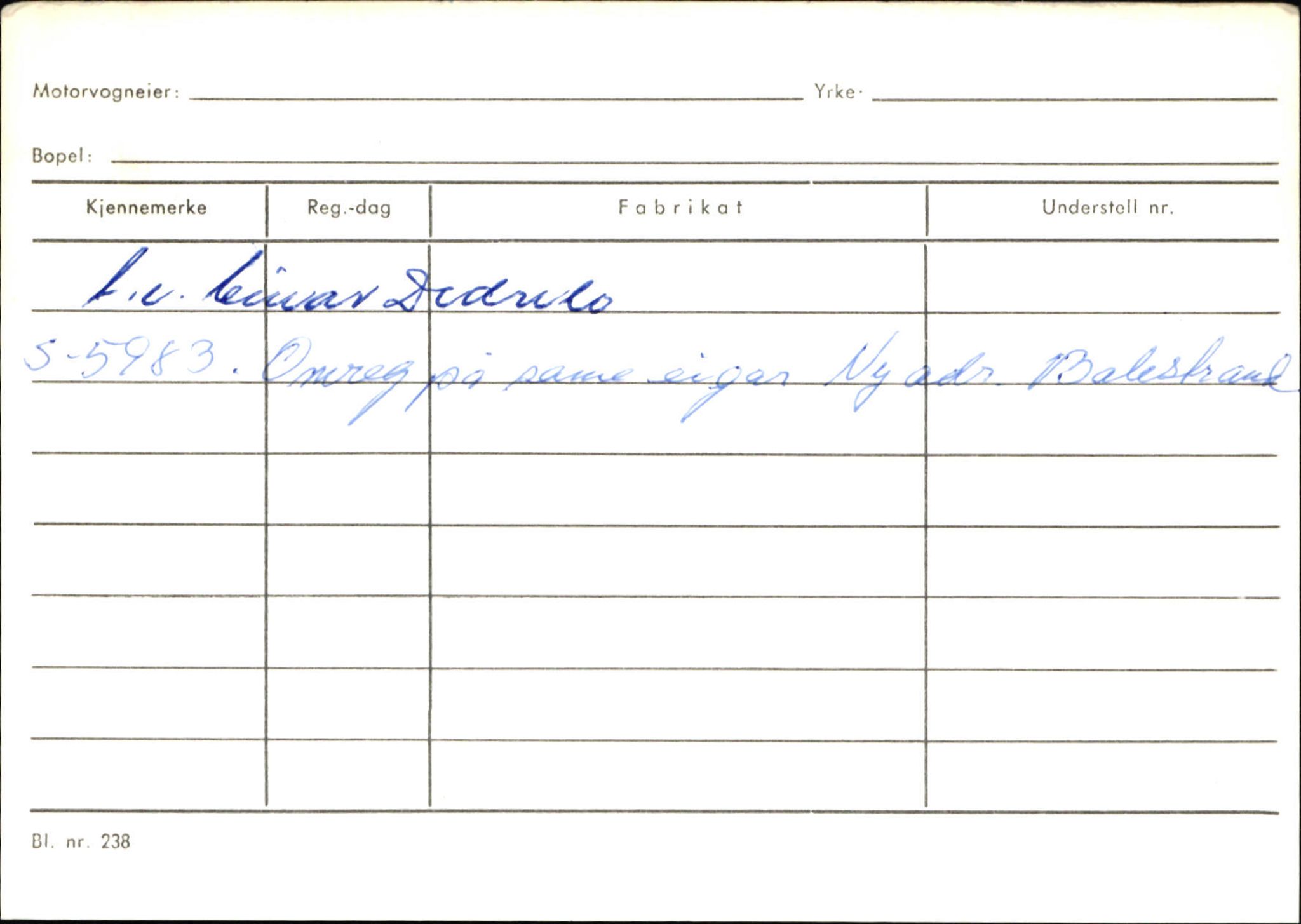 Statens vegvesen, Sogn og Fjordane vegkontor, SAB/A-5301/4/F/L0132: Eigarregister Askvoll A-Å. Balestrand A-Å, 1945-1975, p. 2540