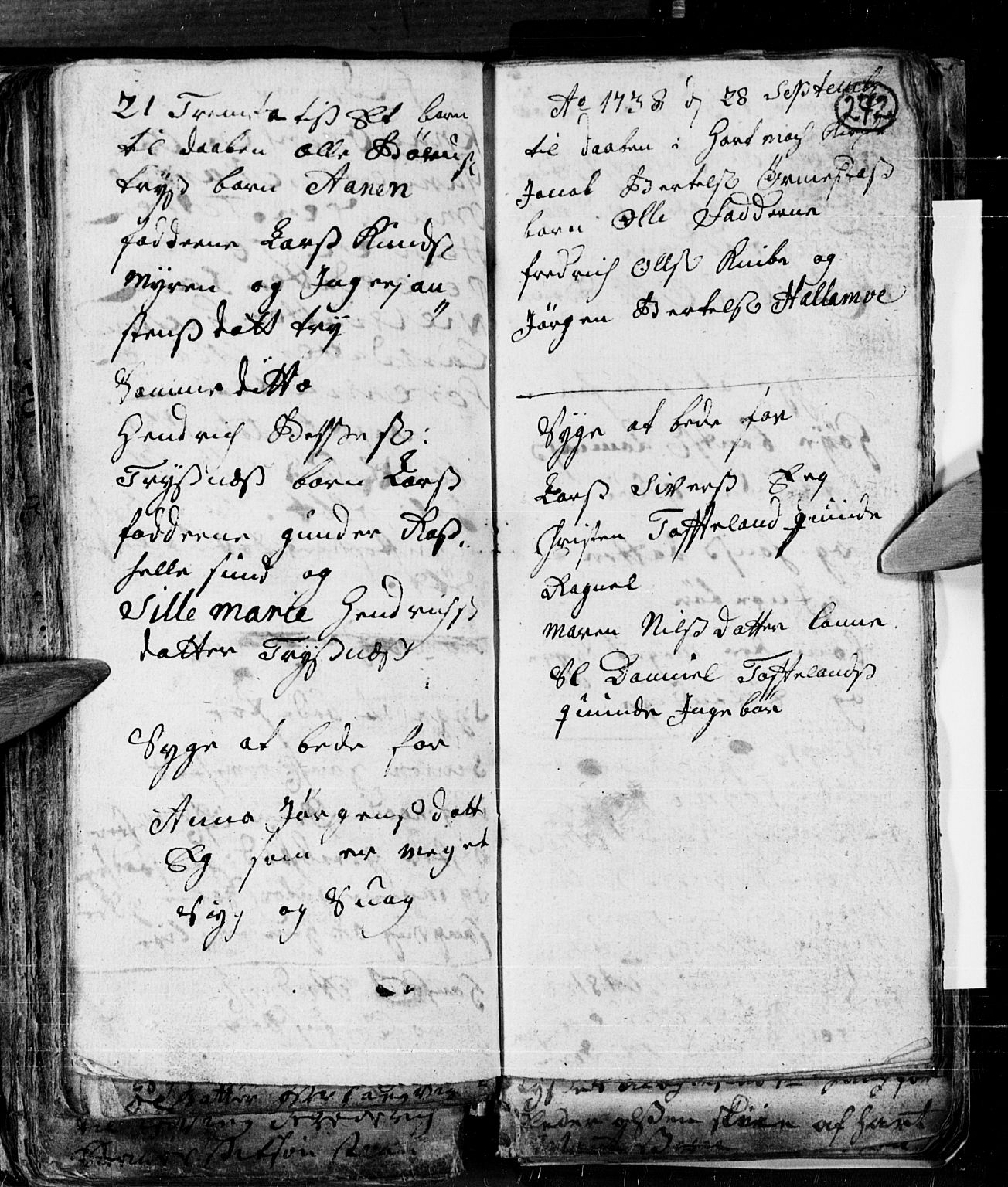 Søgne sokneprestkontor, AV/SAK-1111-0037/F/Fa/Fab/L0001: Parish register (official) no. A 1, 1716-1740, p. 272