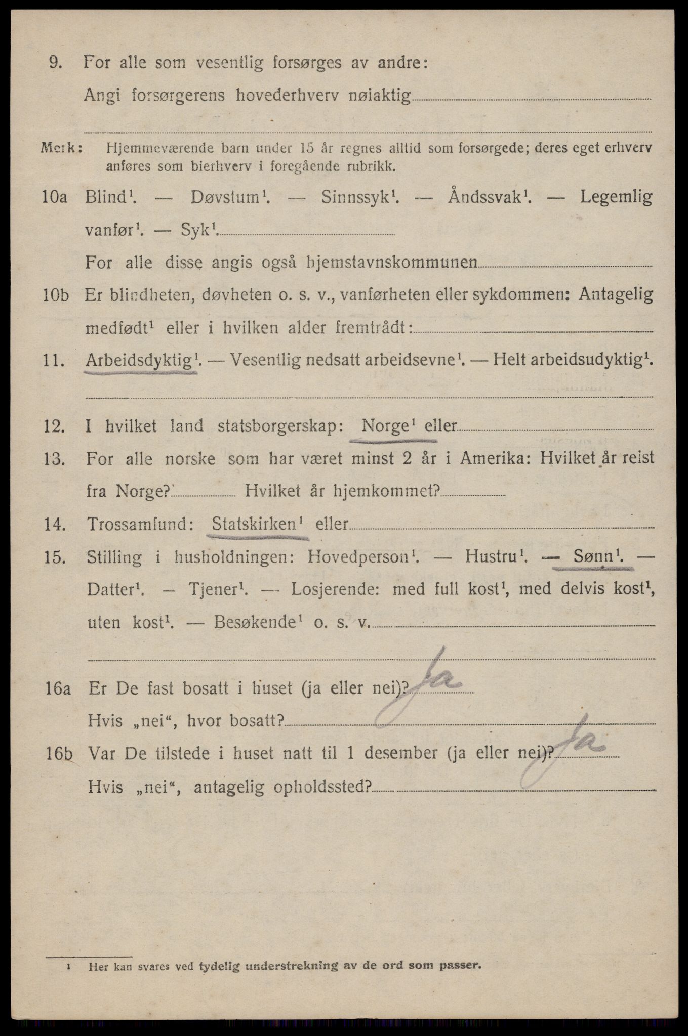 SAST, 1920 census for Lund, 1920, p. 4027