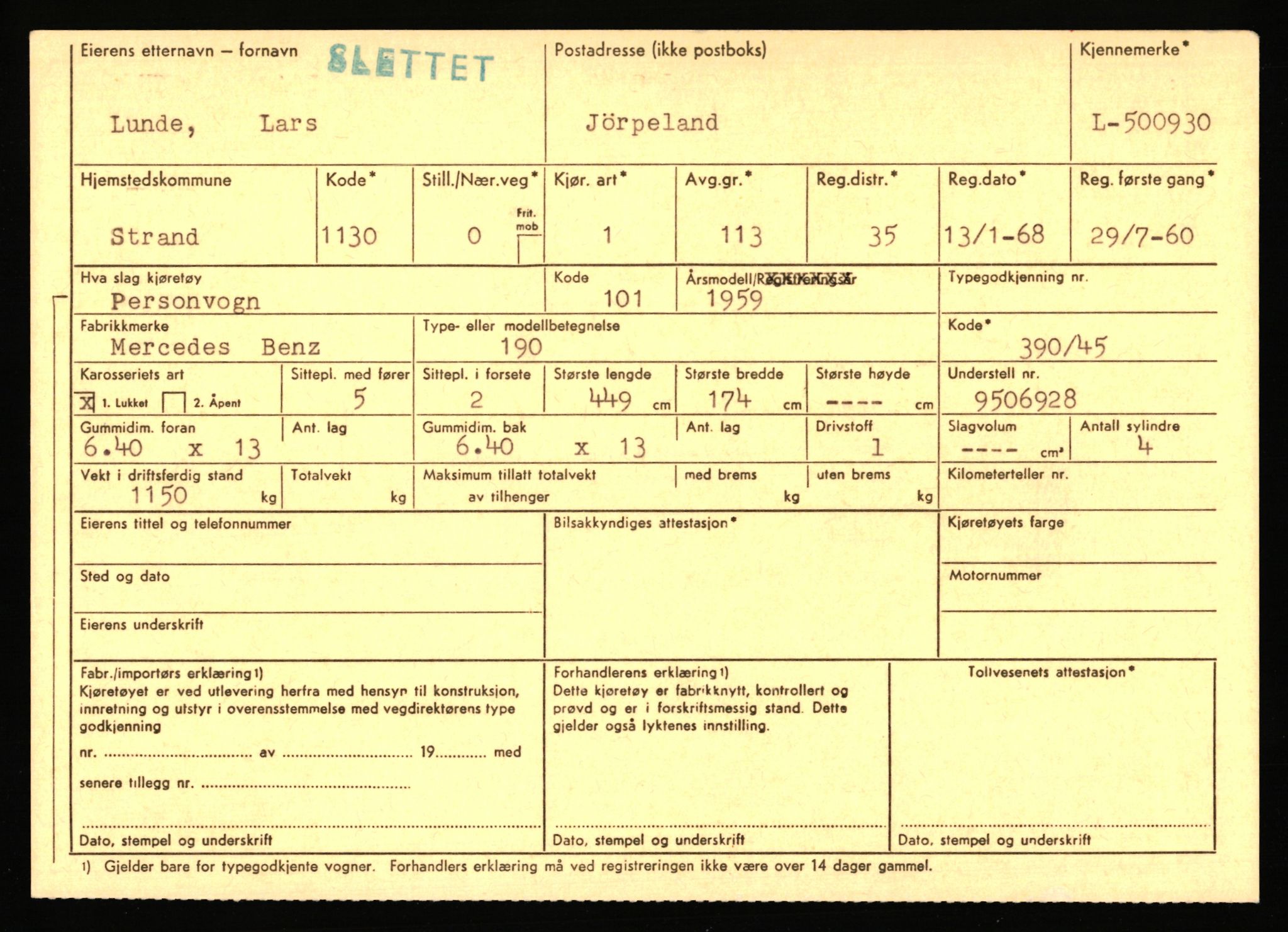 Stavanger trafikkstasjon, AV/SAST-A-101942/0/F/L0077: L-500000 - L-502999, 1930-1971, p. 659