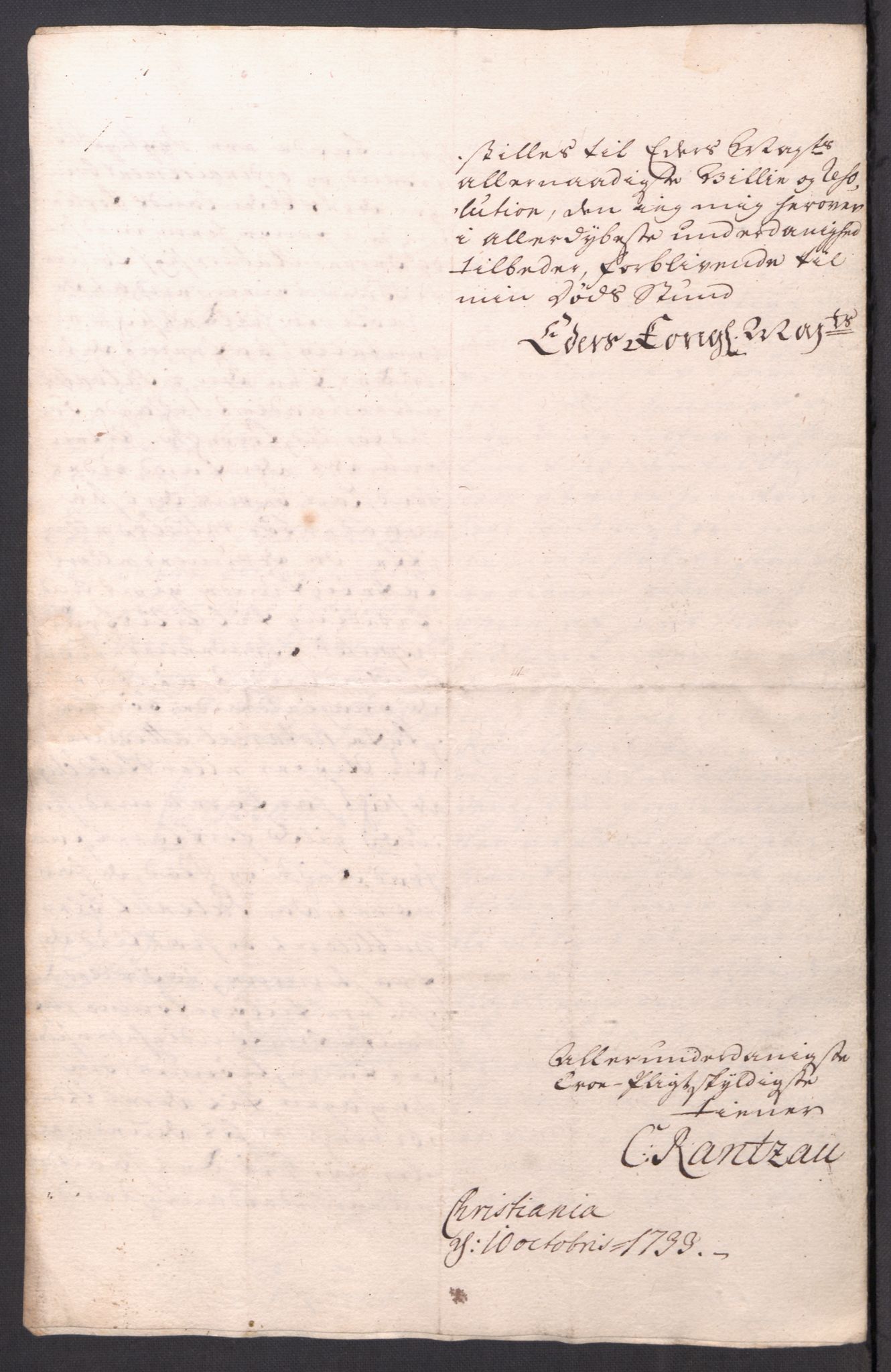 Kommanderende general (KG I) med Det norske krigsdirektorium, AV/RA-EA-5419/D/L0061: Stattholderens, stiftamtmenns og amtmenns brev, 1731-1740, p. 104