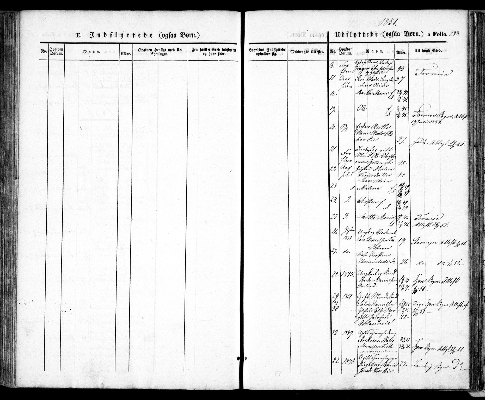 Froland sokneprestkontor, AV/SAK-1111-0013/F/Fa/L0002: Parish register (official) no. A 2, 1845-1863, p. 248