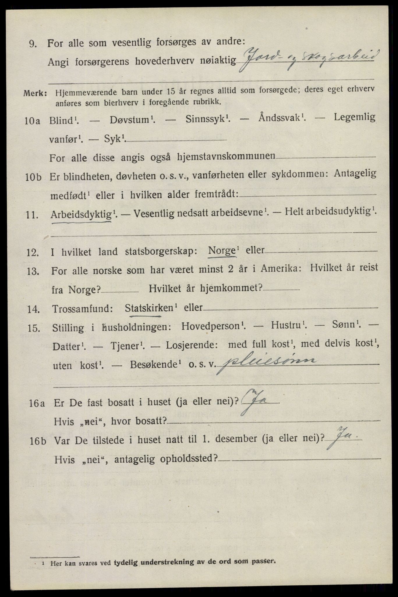 SAO, 1920 census for Spydeberg, 1920, p. 1564