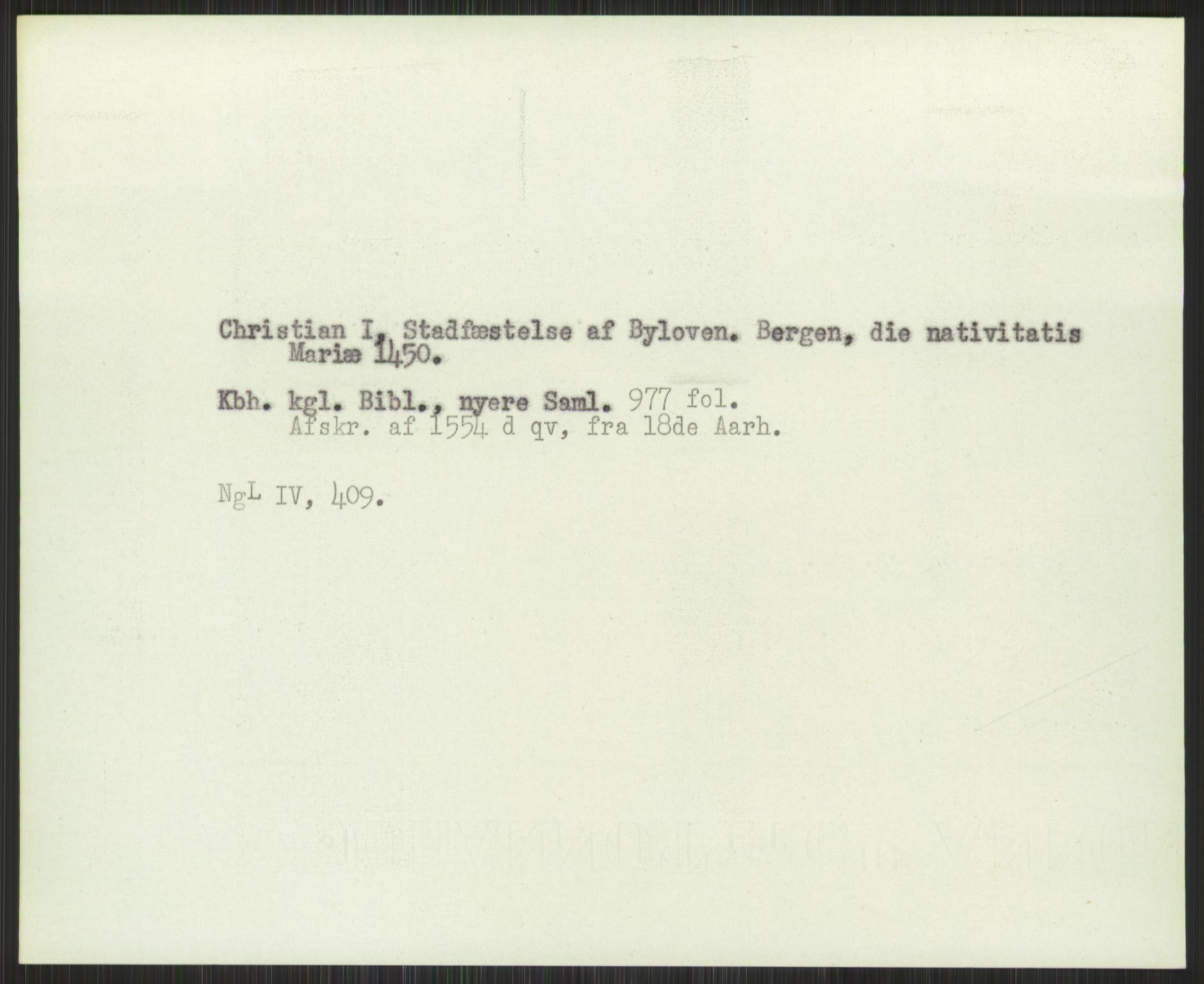 Norsk Historisk Kjeldeskrift-Institutt (NHKI), AV/RA-S-6117/G/Gc/L0030: Tematisk register til Gustav Storms håndskriftbeskrivelser i NgL bd. IV, 1381-1480, p. 476