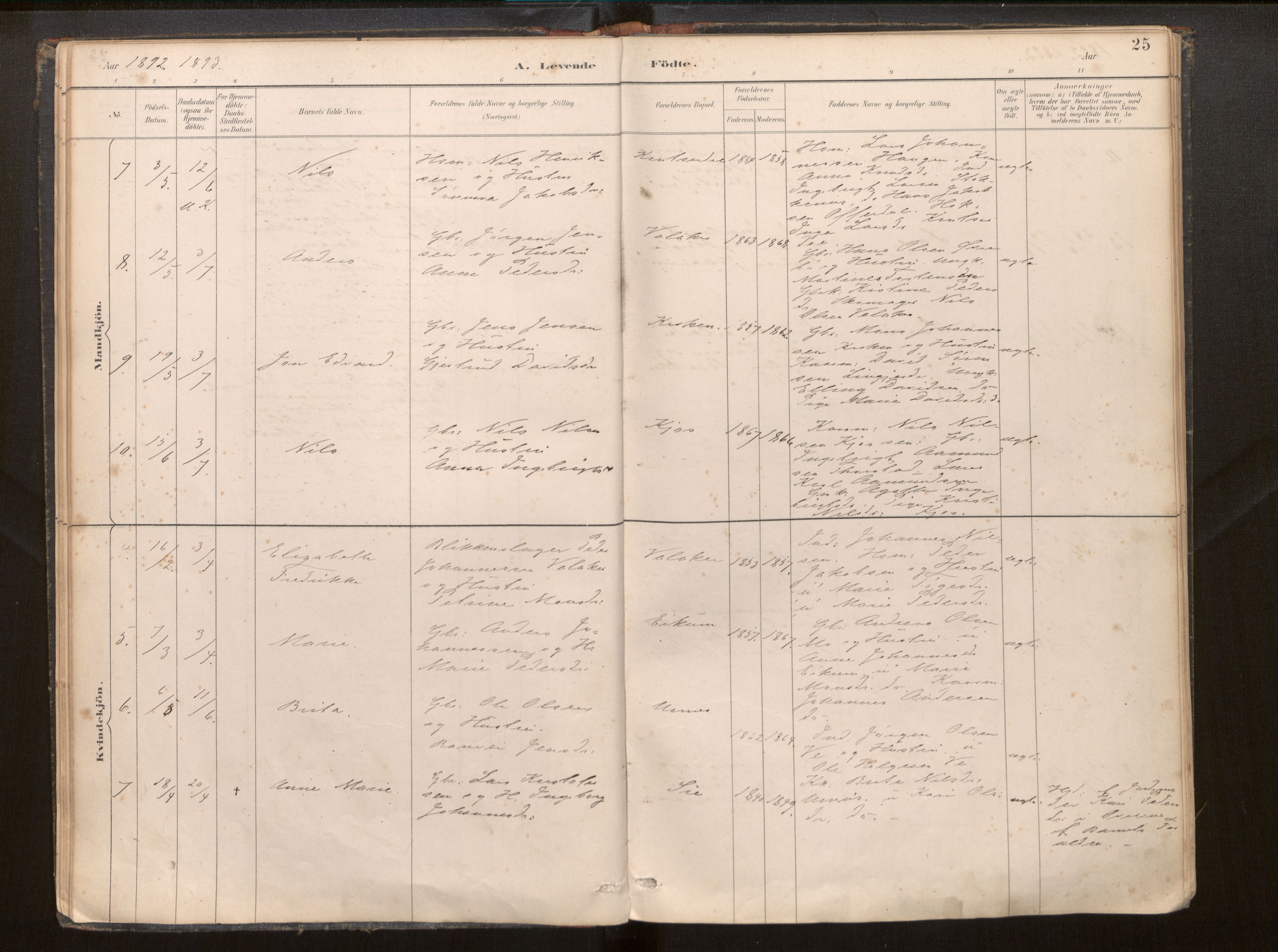 Hafslo sokneprestembete, SAB/A-80301/H/Haa/Haac/L0001: Parish register (official) no. C 1, 1886-1944, p. 25