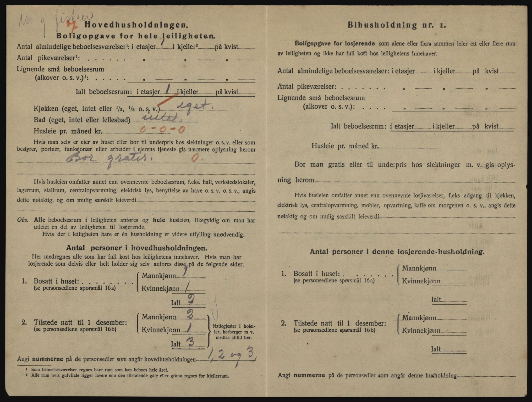 SATØ, 1920 census for Hammerfest, 1920, p. 1187