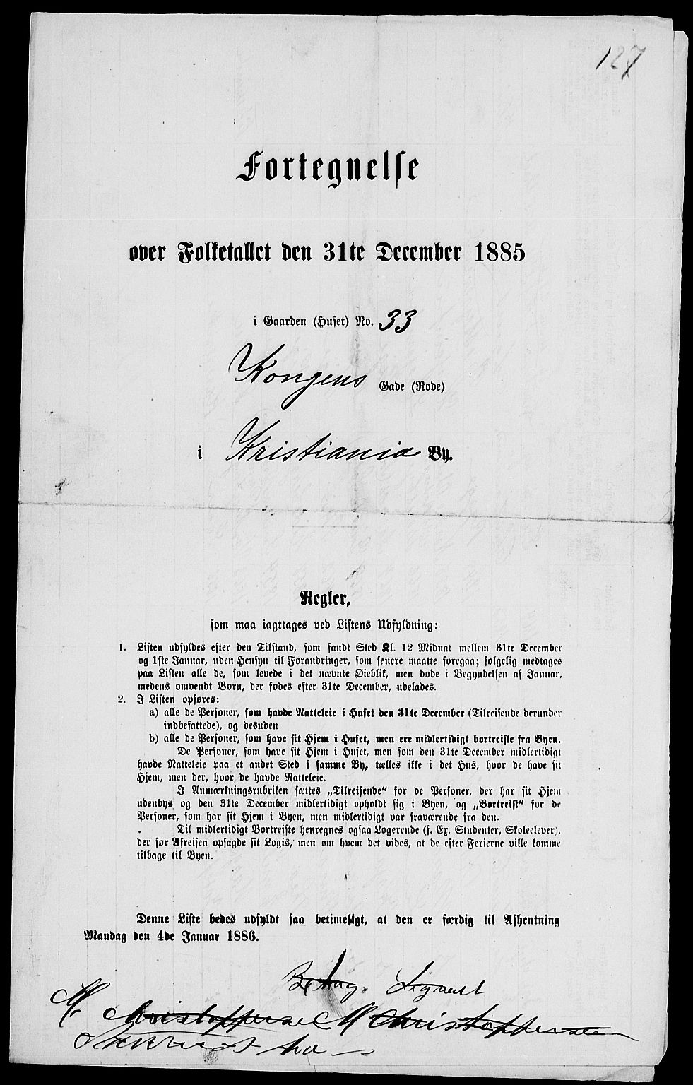 RA, 1885 census for 0301 Kristiania, 1885, p. 4144